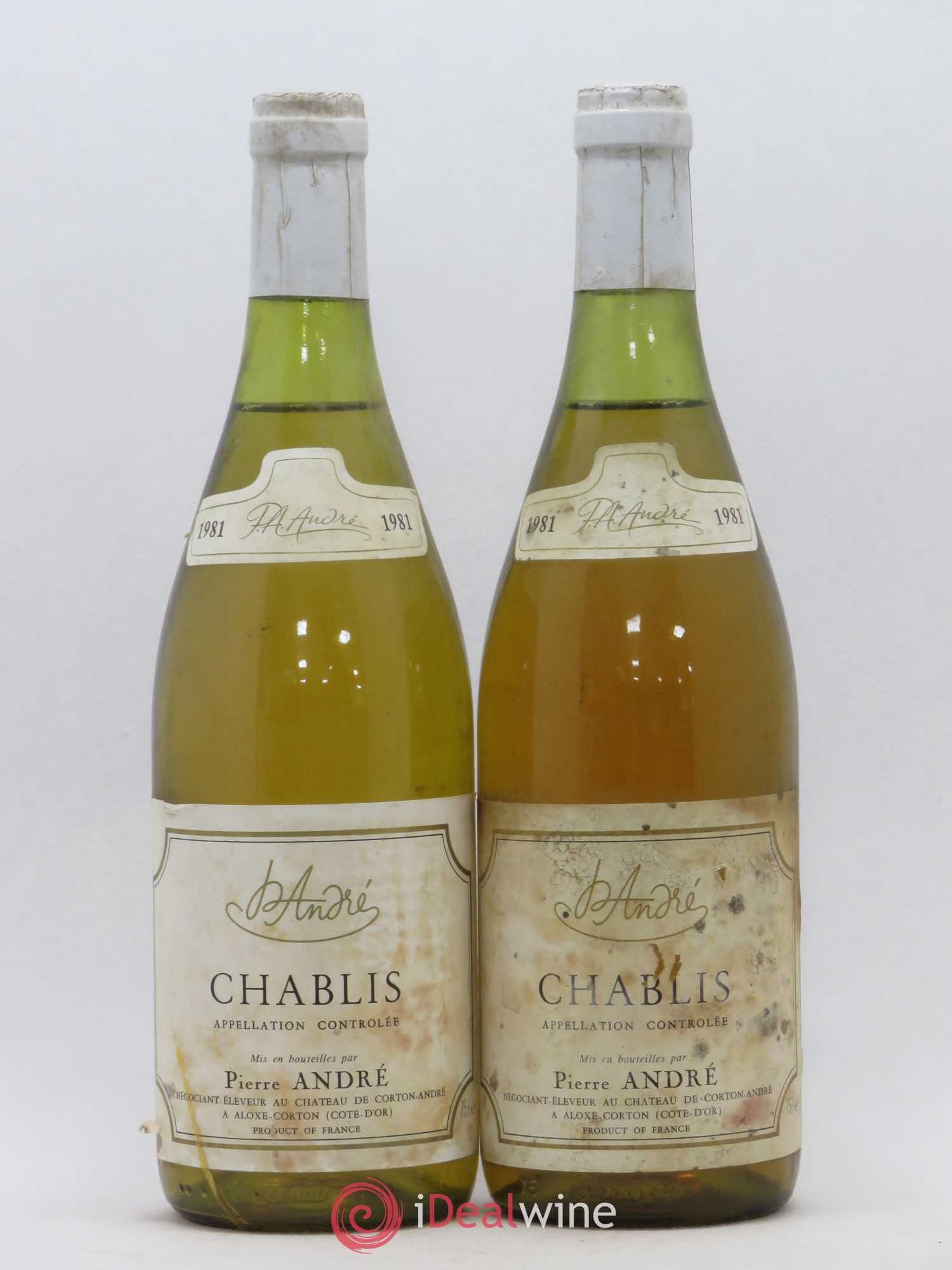 Chablis Pierre André 1981 - Posten von 2 Flaschen - 0