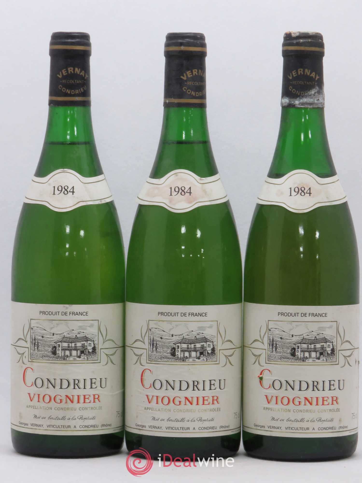 Condrieu Georges Vernay 1984 - Lot de 3 bouteilles - 0
