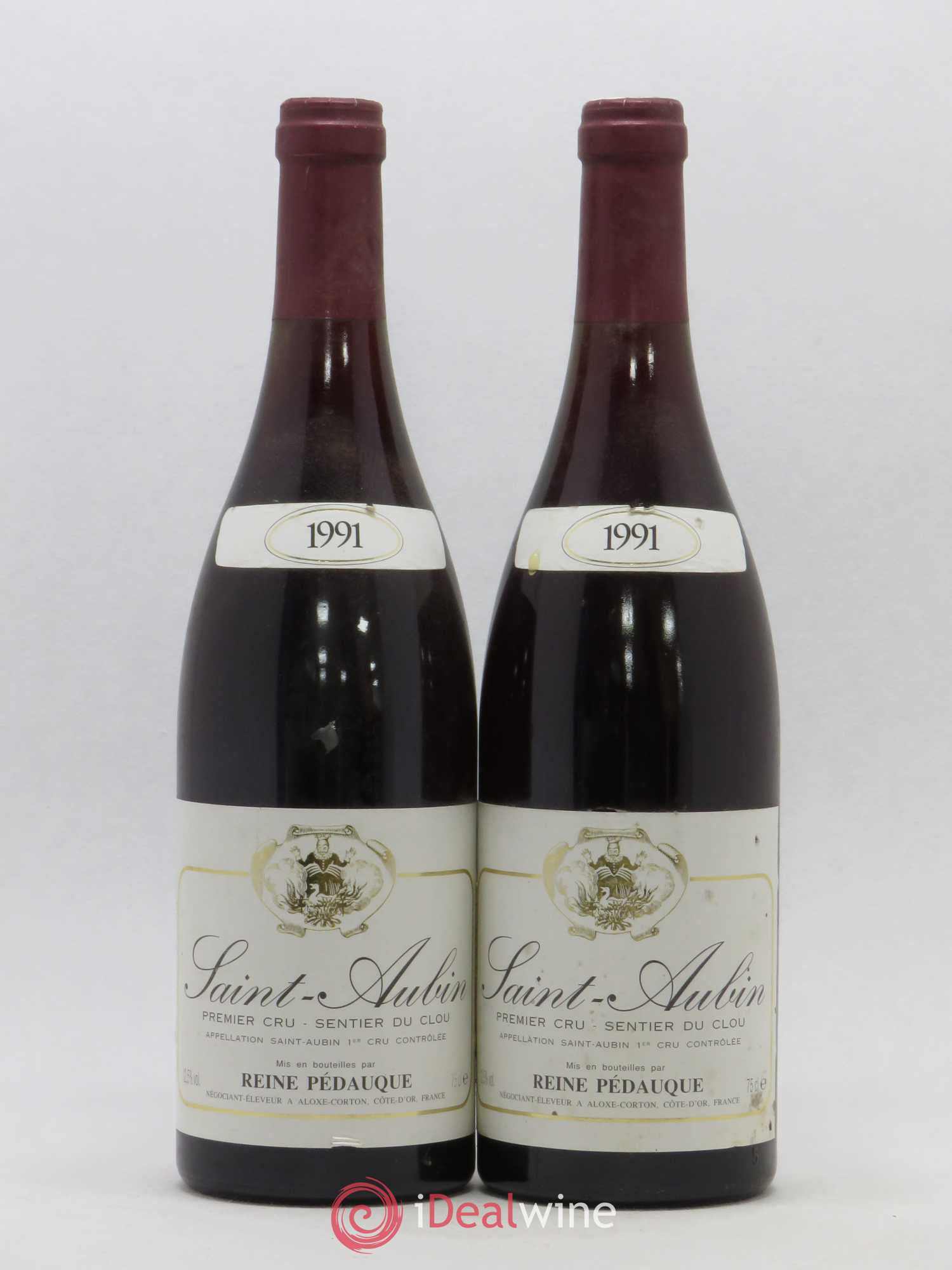 Saint-Aubin 1er Cru Sentiers du Clou Reine Pedauque 1991 - Lotto di 2 bottiglie - 0