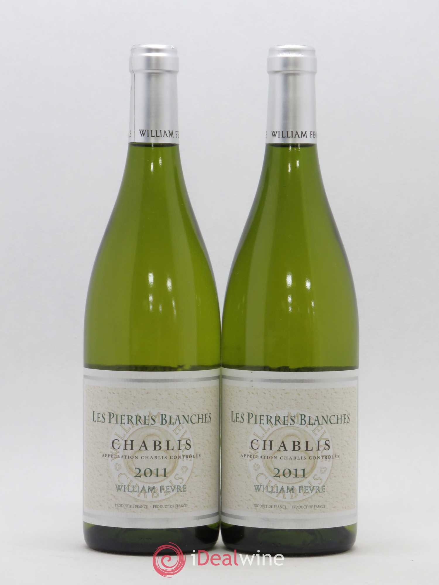Chablis William Fèvre Les Pierres Blanches 2011 - Lot de 2 bouteilles - 0