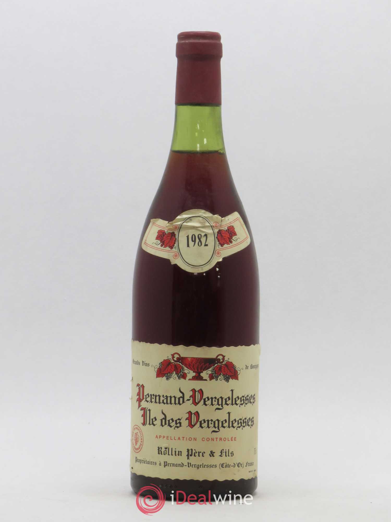 Pernand-Vergelesses Ile des Vergelesses Rollin Père & Fils 1982 - Posten von 1 Flasche - 0