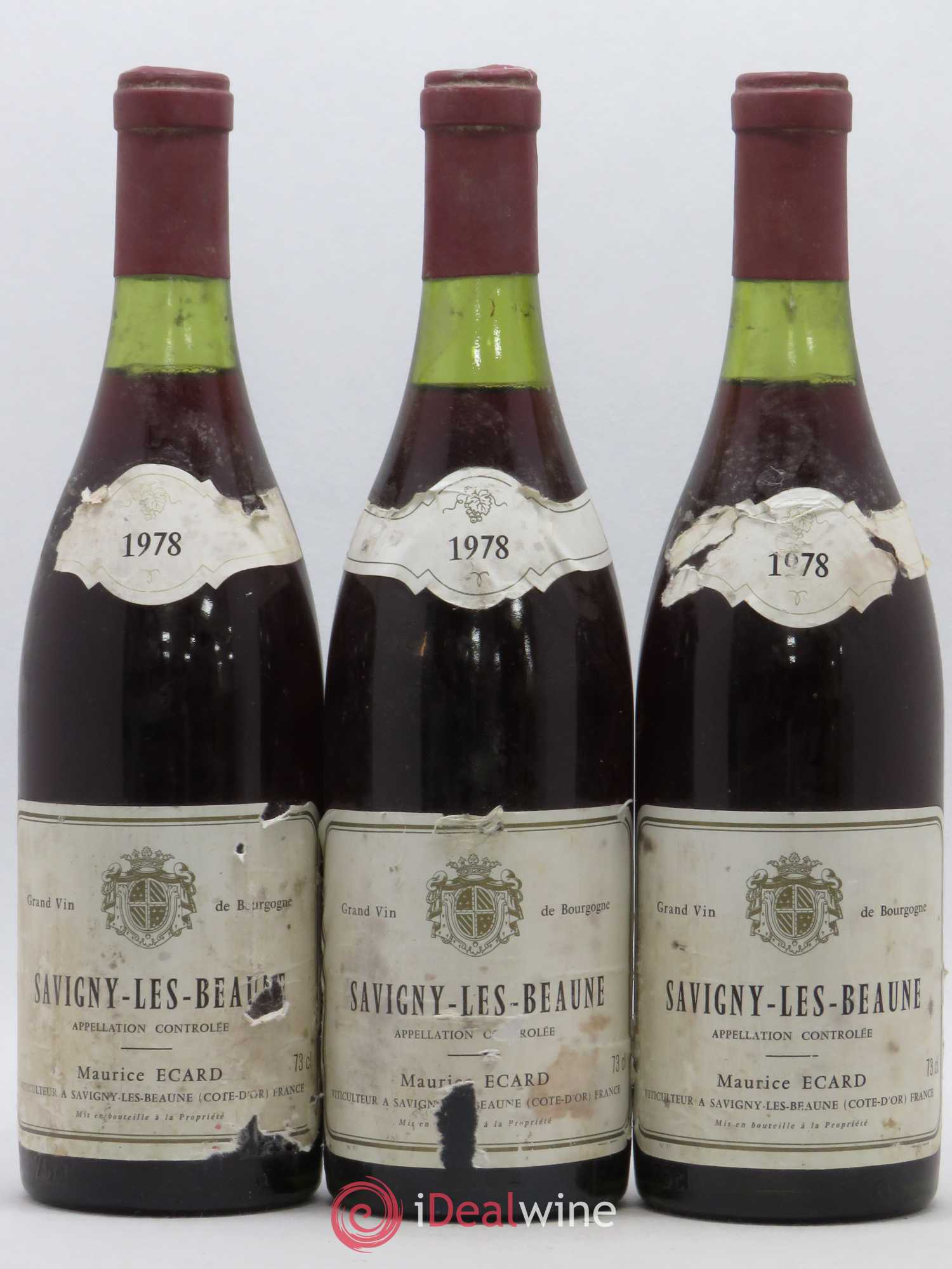 Savigny-lès-Beaune Maurice Ecard 1978 - Lot de 3 bouteilles - 0