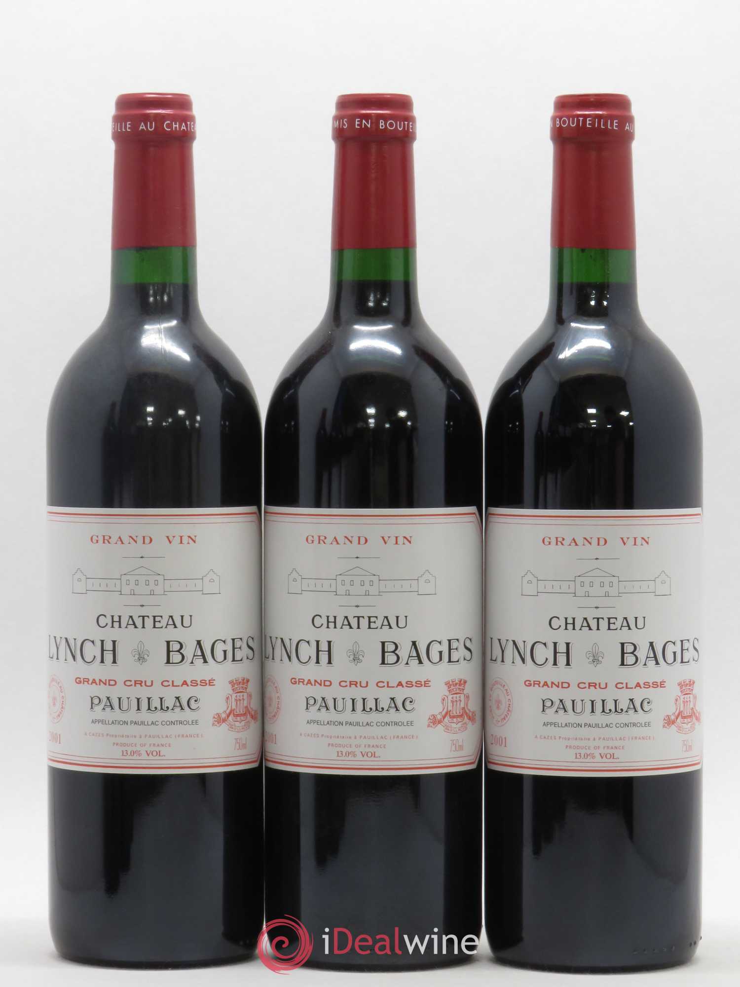 Château Lynch Bages 5ème Grand Cru Classé 2001 - Lot de 12 bouteilles - 2