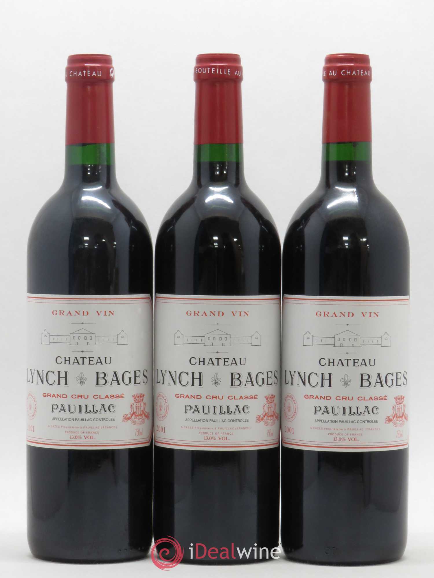 Château Lynch Bages 5ème Grand Cru Classé 2001 - Lot de 12 bouteilles - 3