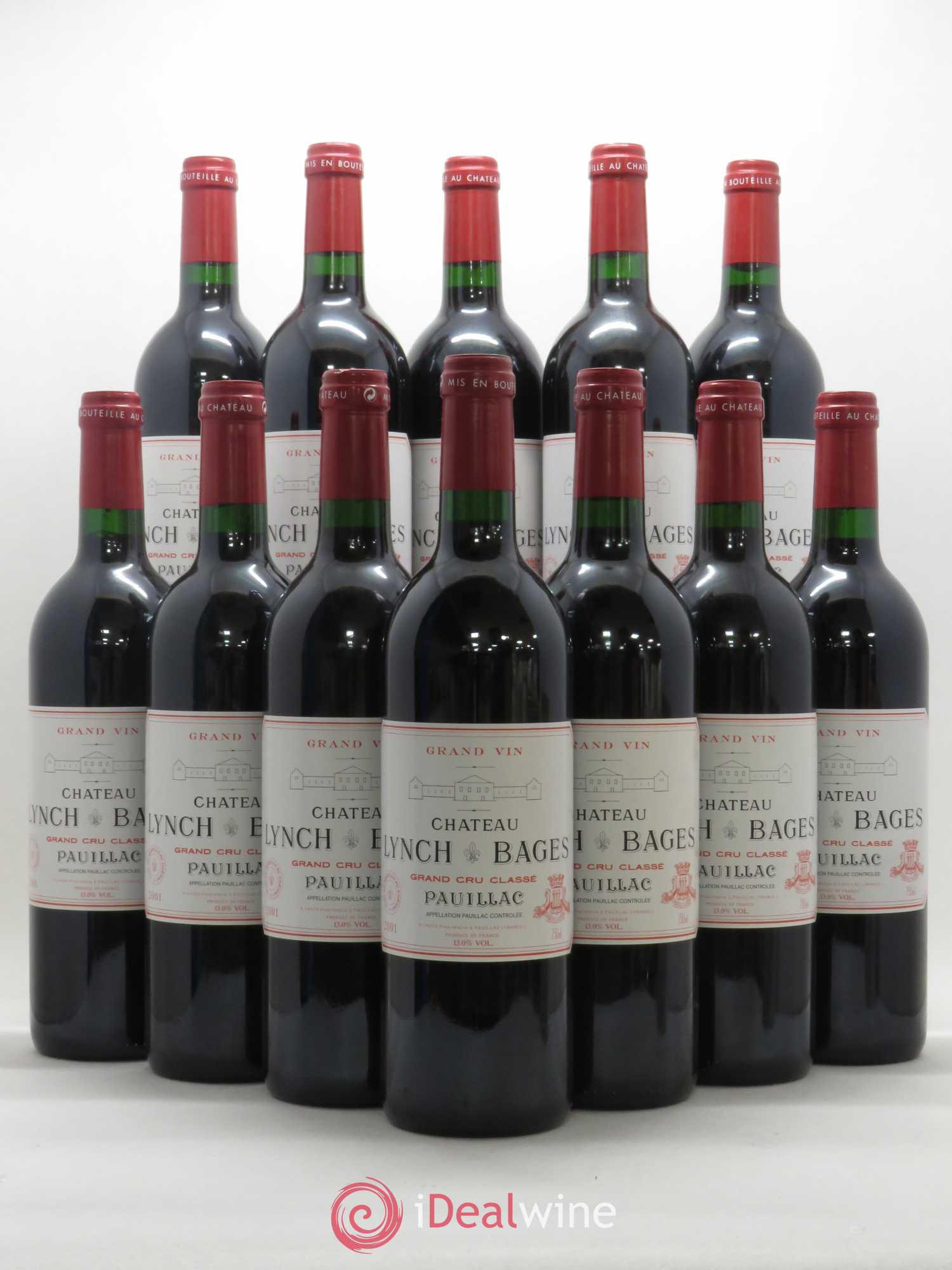 Château Lynch Bages 5ème Grand Cru Classé 2001 - Lot de 12 bouteilles - 0