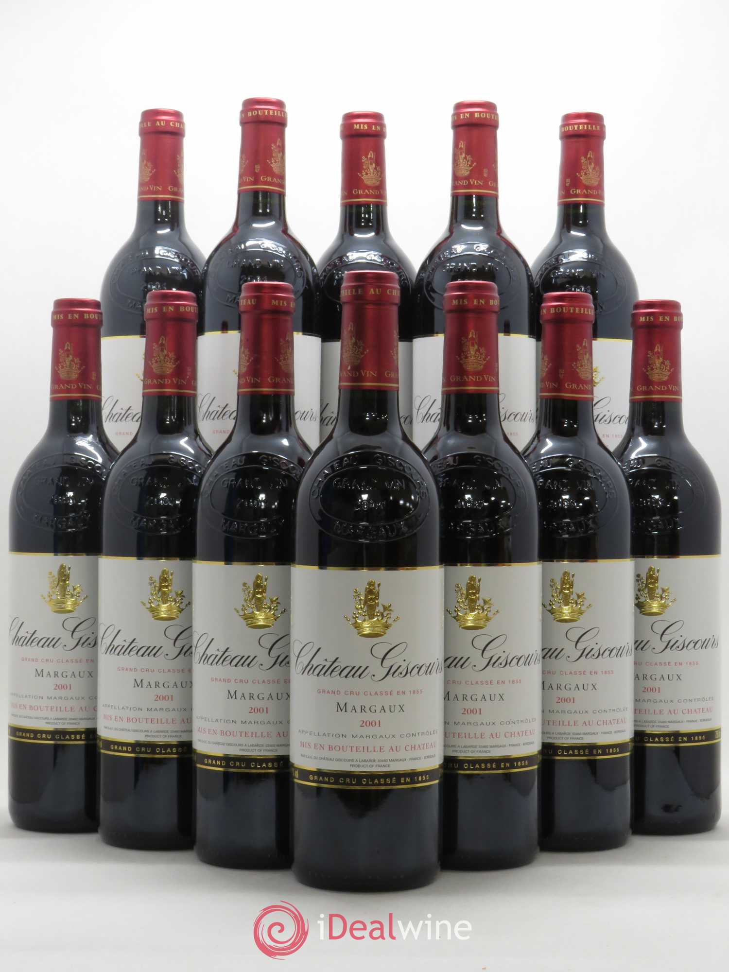 Château Giscours 3ème Grand Cru Classé 2001 - Lot de 12 bouteilles - 0