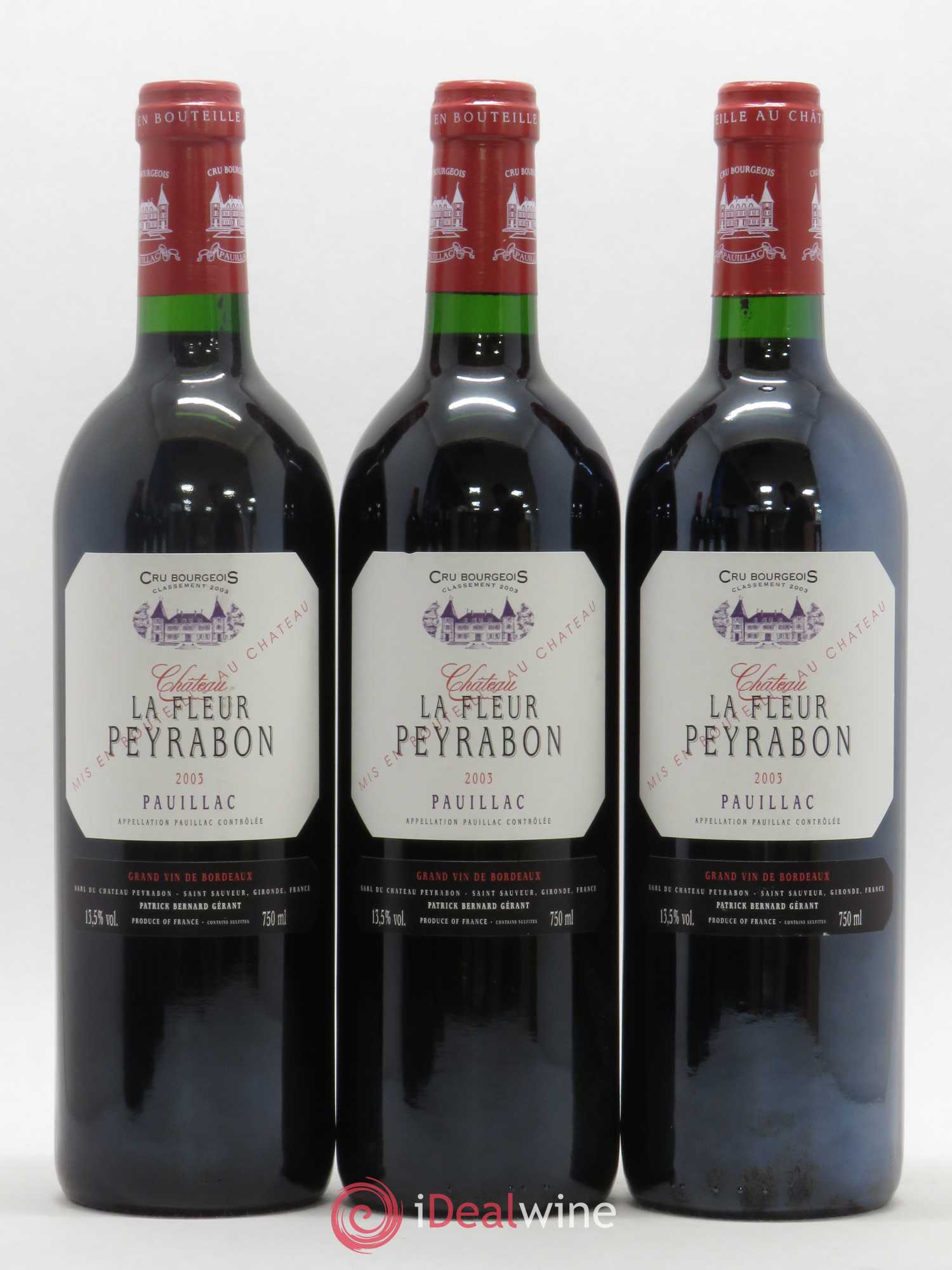 Château La Fleur Peyrabon Cru Bourgeois 2003 - Lot de 12 bouteilles - 2
