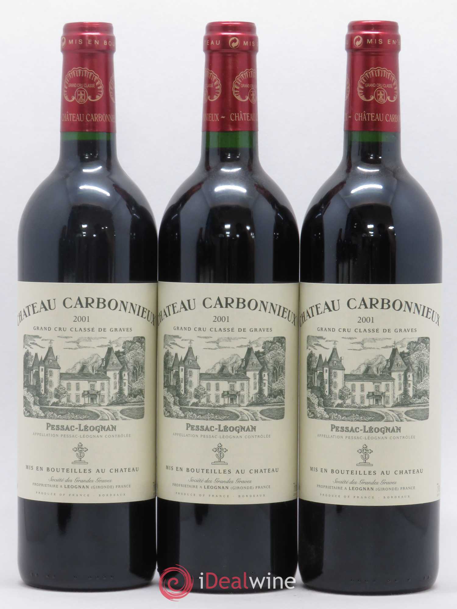 Château Carbonnieux Cru Classé de Graves 2001 - Lot de 12 bouteilles - 2