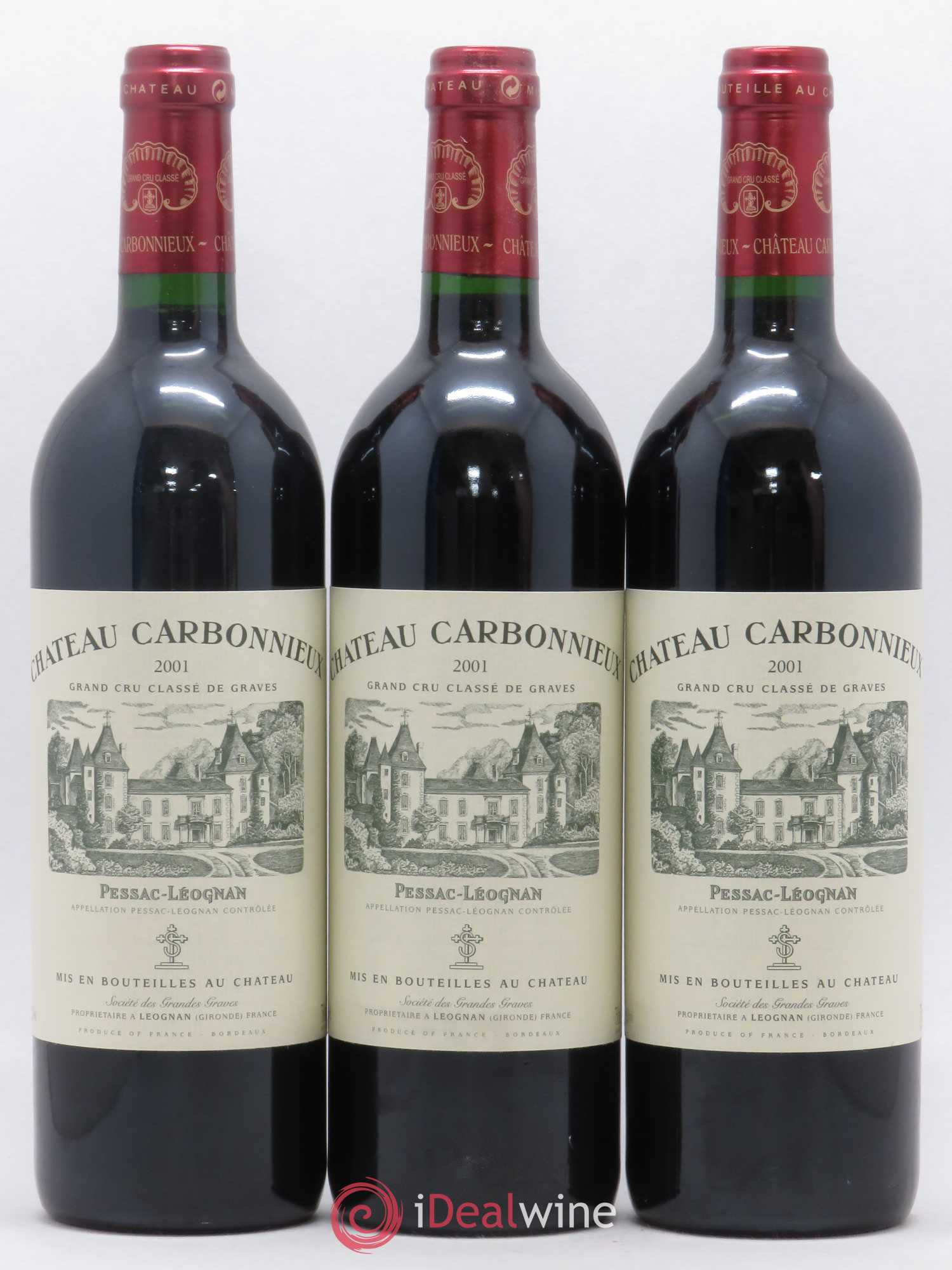 Château Carbonnieux Cru Classé de Graves 2001 - Lot de 12 bouteilles - 3