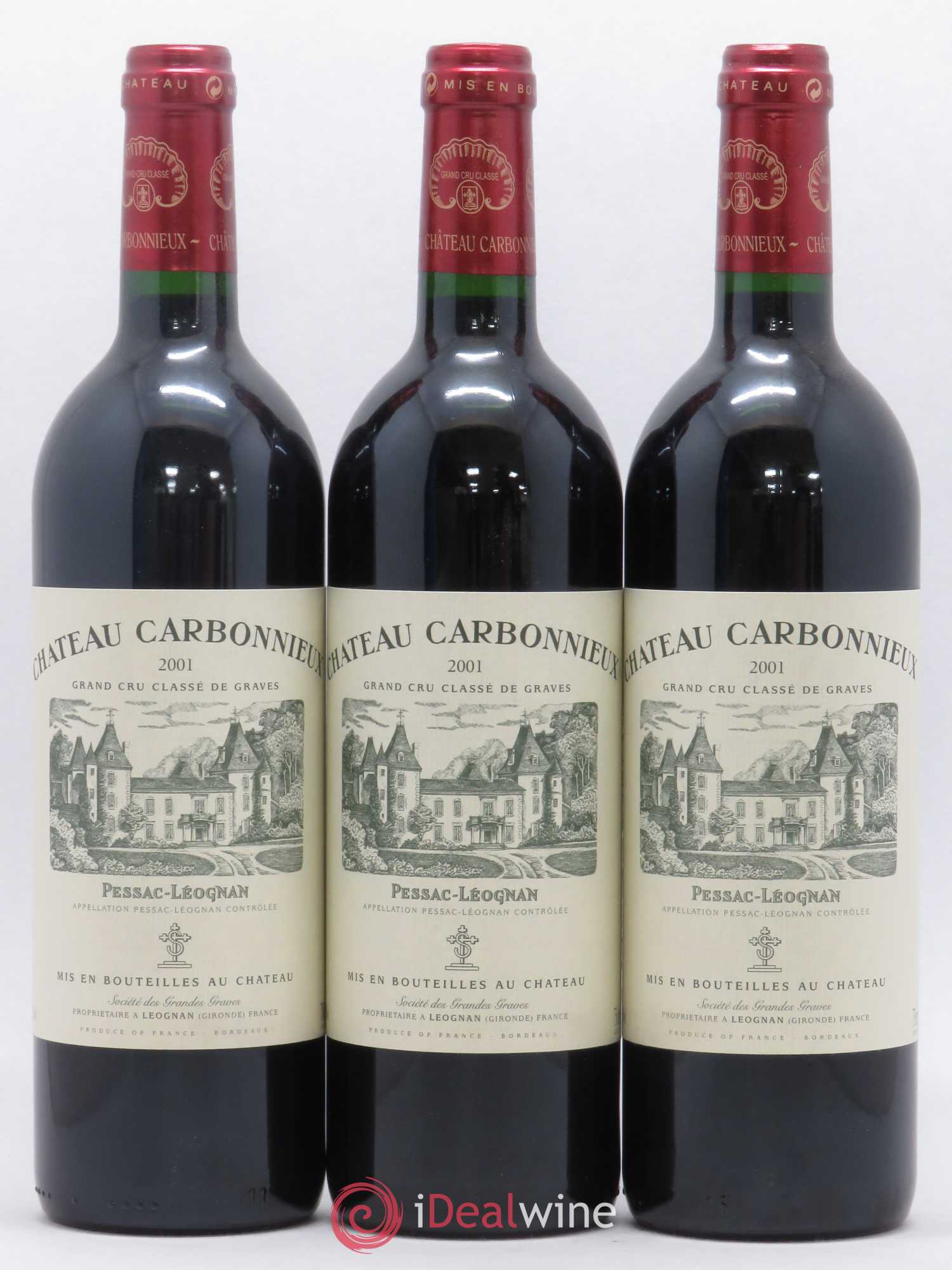 Château Carbonnieux Cru Classé de Graves 2001 - Lot de 12 bouteilles - 4