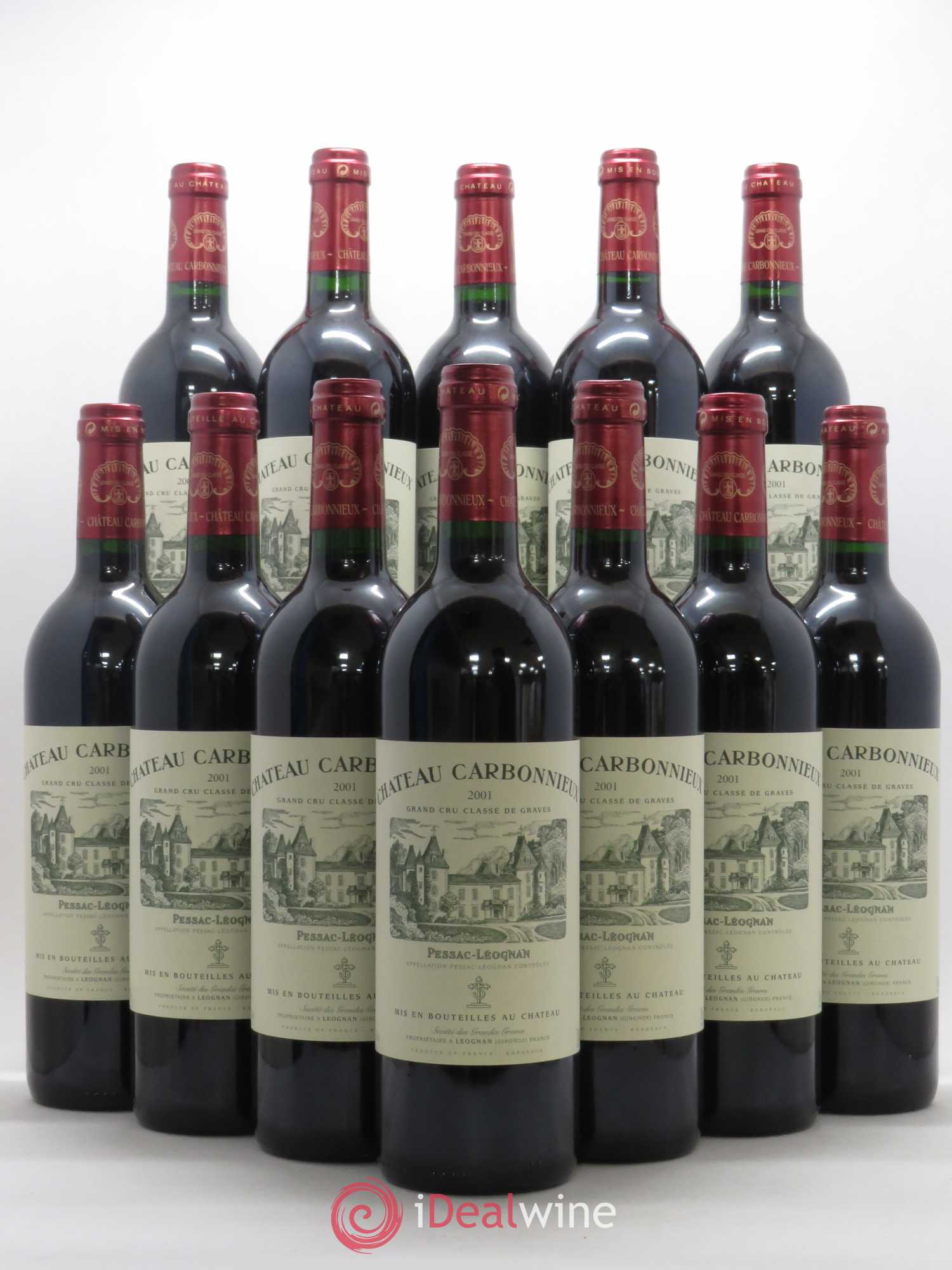 Château Carbonnieux Cru Classé de Graves 2001 - Lot de 12 bouteilles - 0