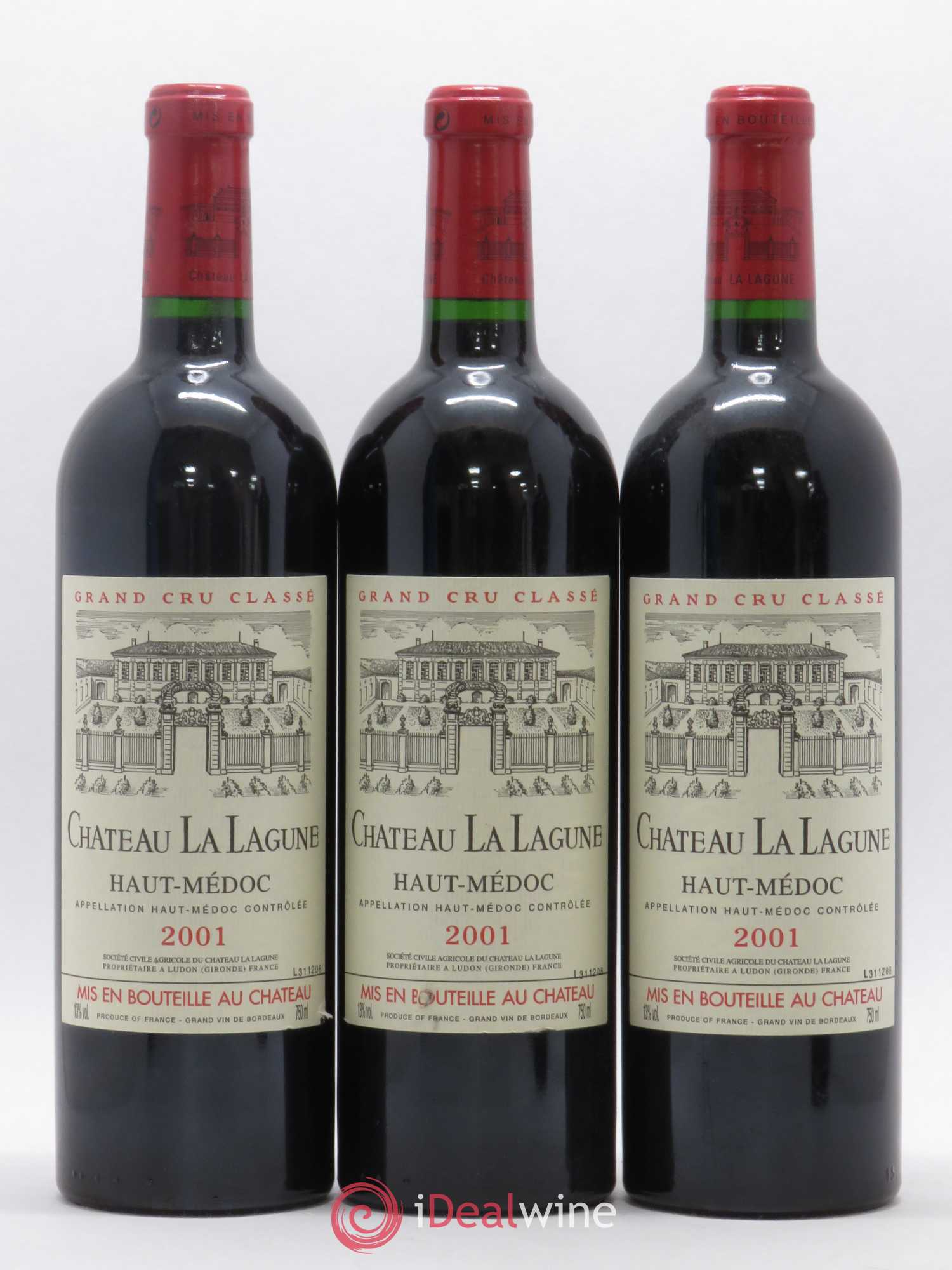 Château la Lagune 3ème Grand Cru Classé 2001 - Lot de 12 bouteilles - 1