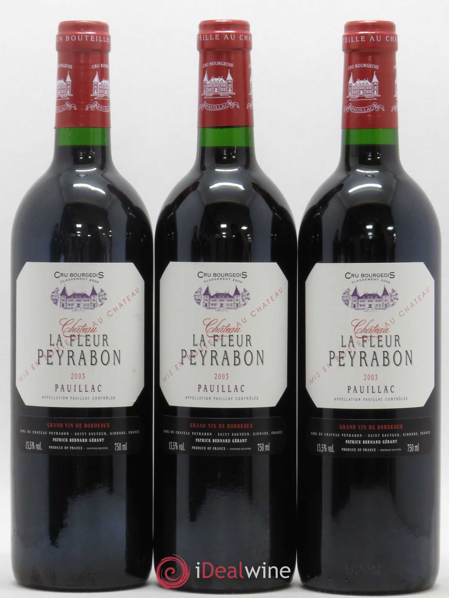 Château La Fleur Peyrabon Cru Bourgeois 2003 - Lot de 12 bouteilles - 2