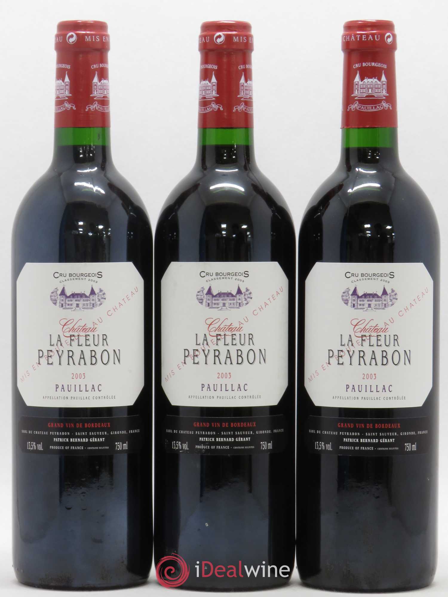 Château La Fleur Peyrabon Cru Bourgeois 2003 - Lot de 12 bouteilles - 3