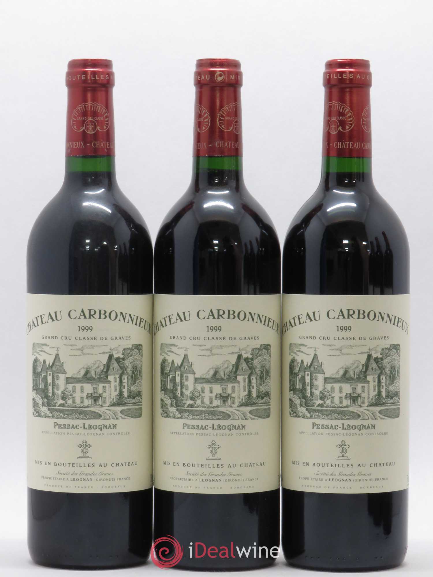 Château Carbonnieux Cru Classé de Graves 1990 - Lot de 12 bouteilles - 1