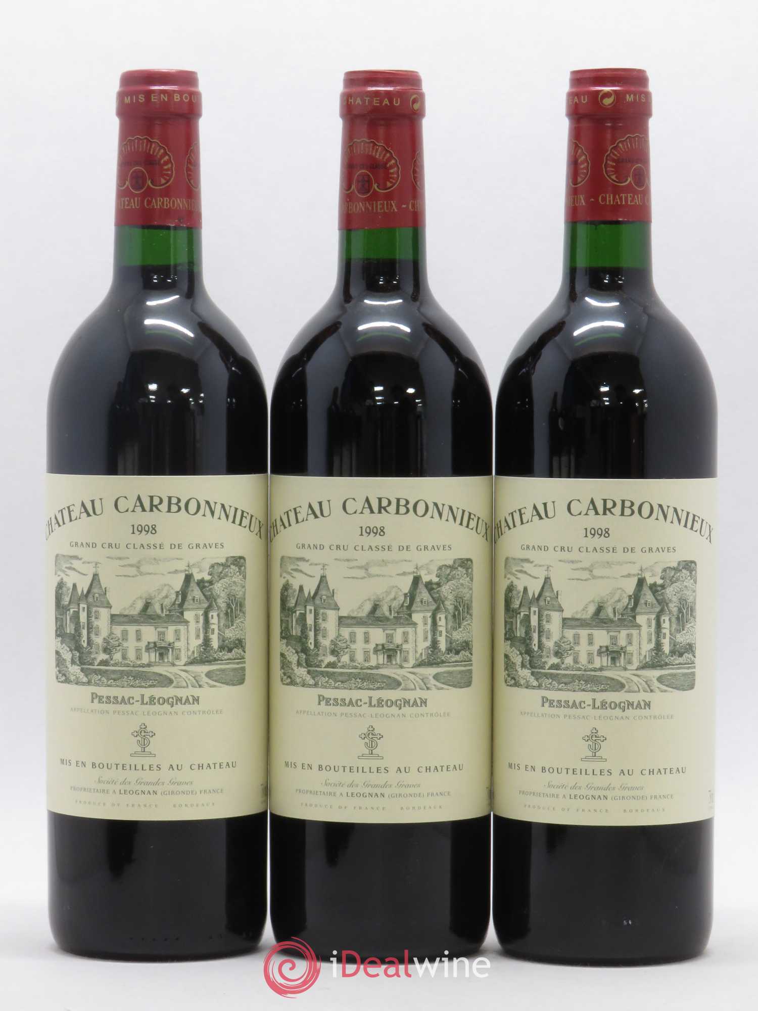 Château Carbonnieux Cru Classé de Graves 1998 - Lot de 12 bouteilles - 2