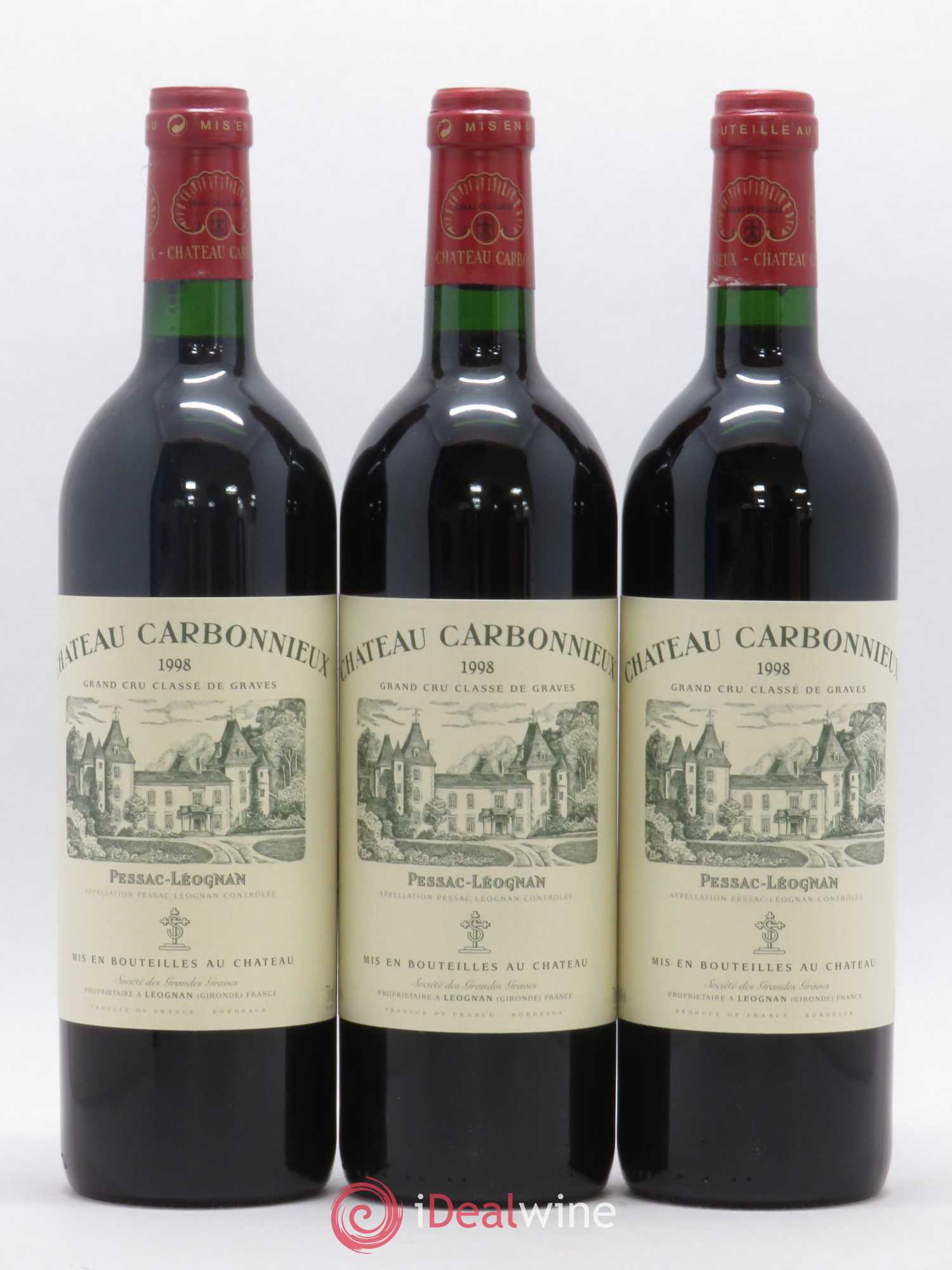 Château Carbonnieux Cru Classé de Graves 1998 - Lot de 12 bouteilles - 3