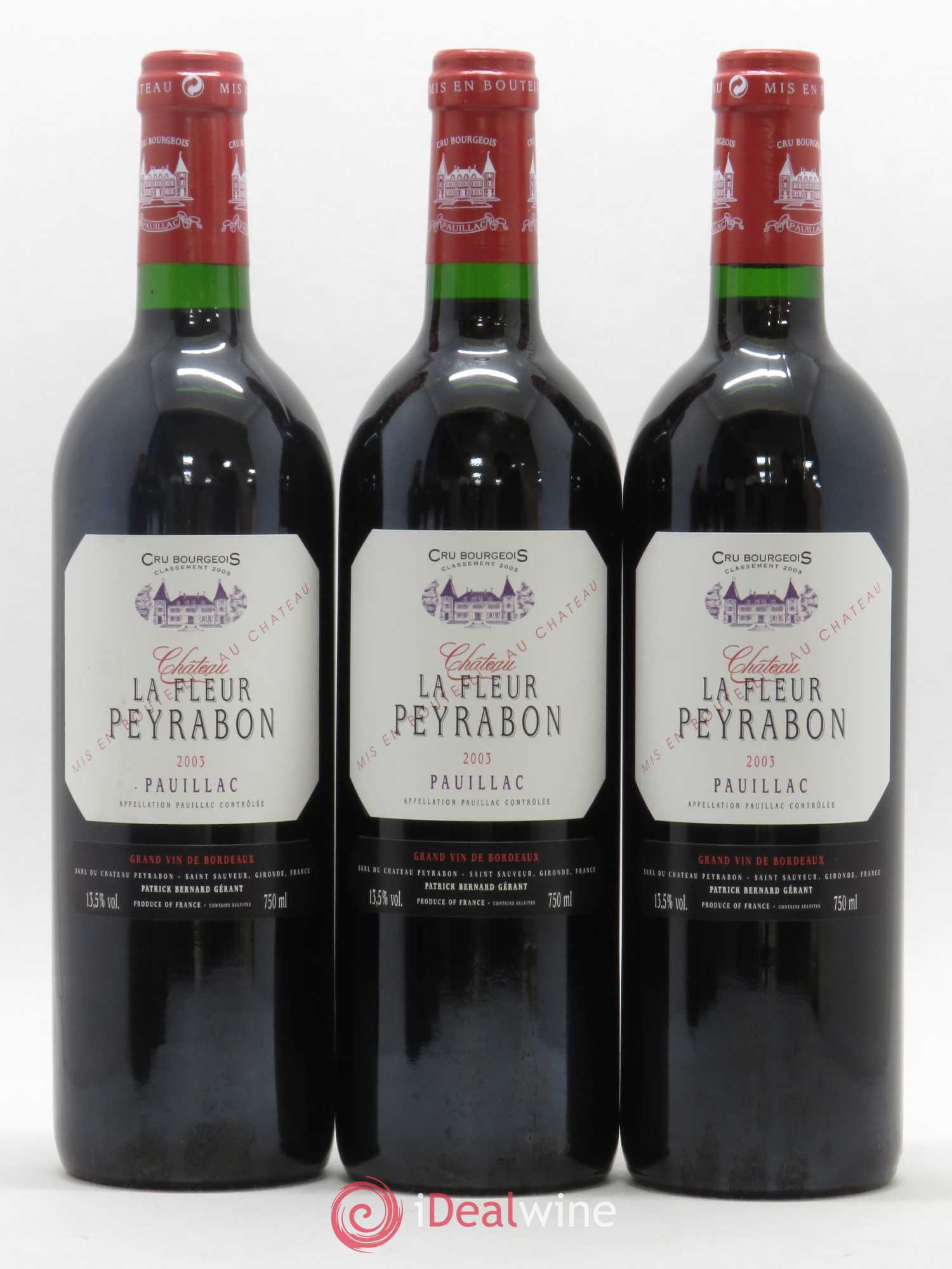 Château La Fleur Peyrabon Cru Bourgeois 2003 - Lot de 12 bouteilles - 2