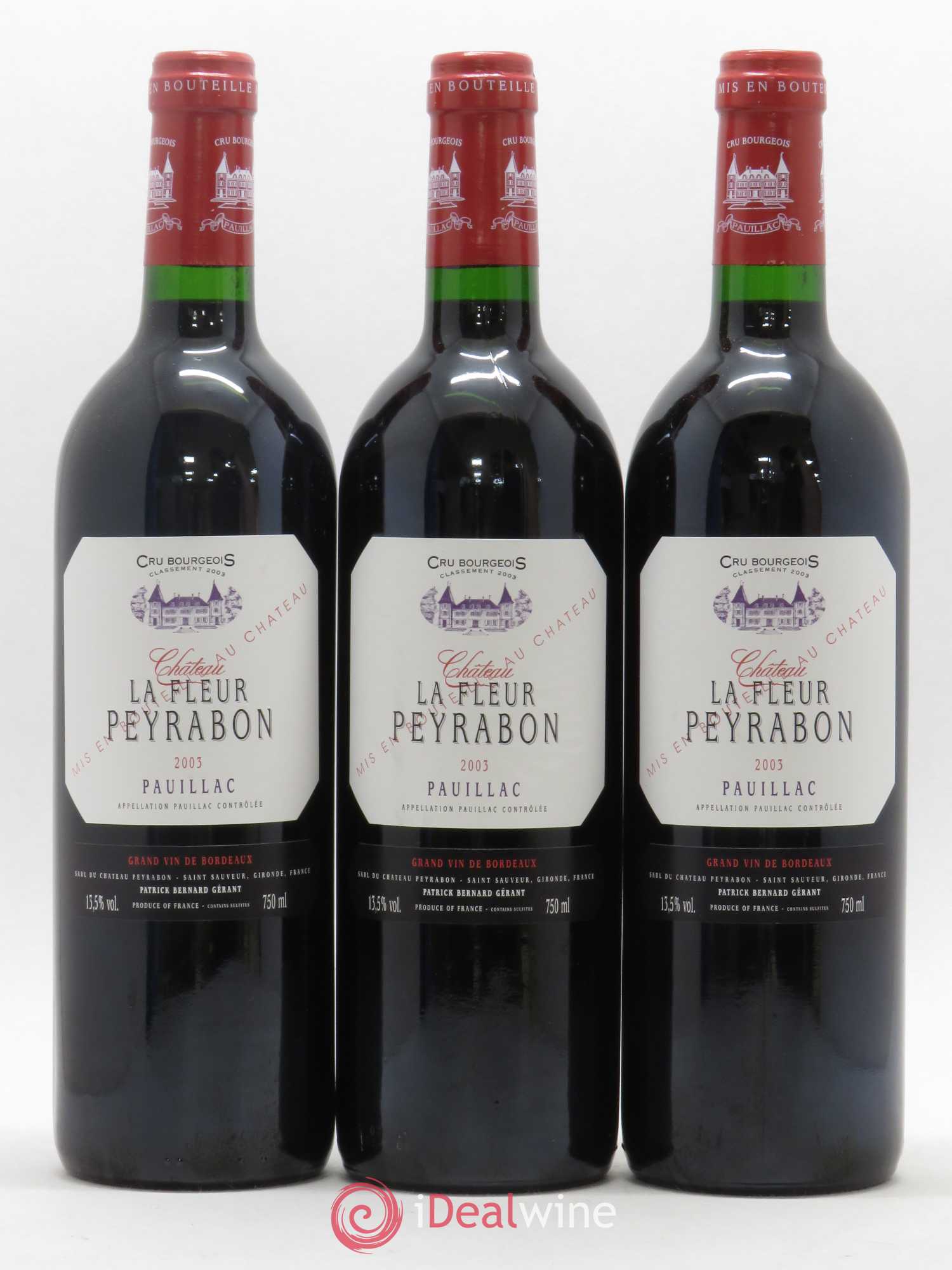 Château La Fleur Peyrabon Cru Bourgeois 2003 - Lot de 12 bouteilles - 3