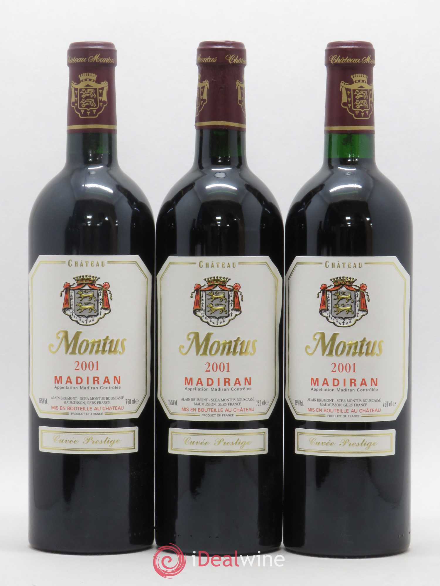 Madiran Château Montus-Prestige Alain Brumont 2001 - Lot de 12 bouteilles - 2