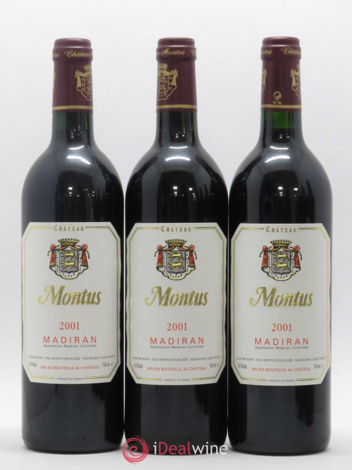 Madiran Château Montus Alain Brumont 2001 - Lot de 12 bouteilles - 1