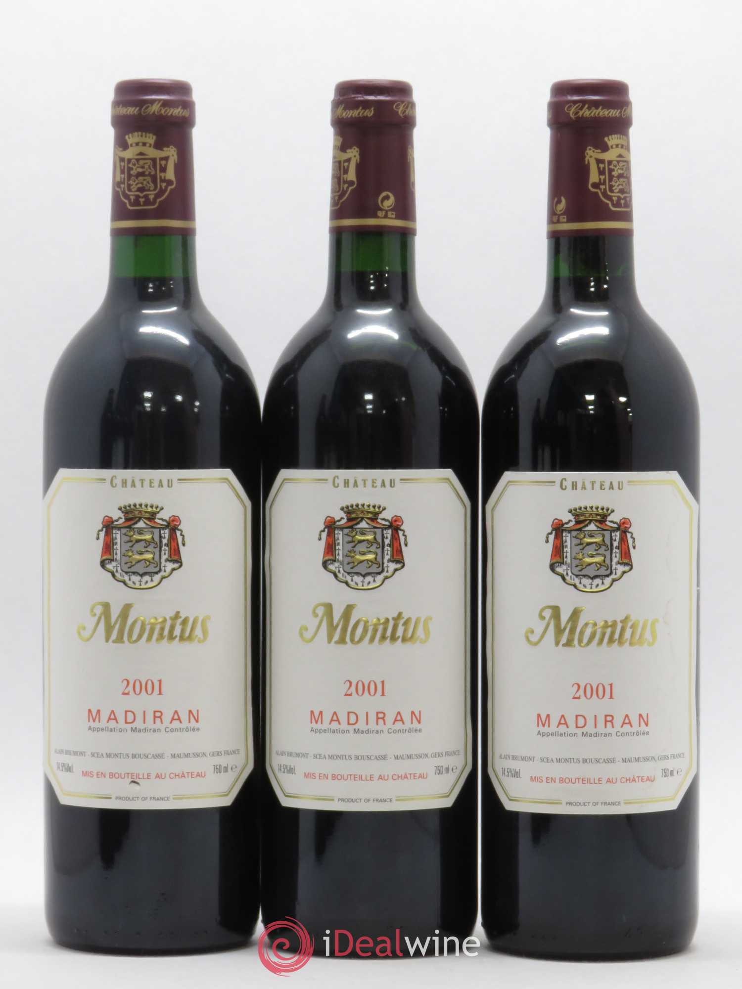 Madiran Château Montus Alain Brumont 2001 - Lot de 12 bouteilles - 2
