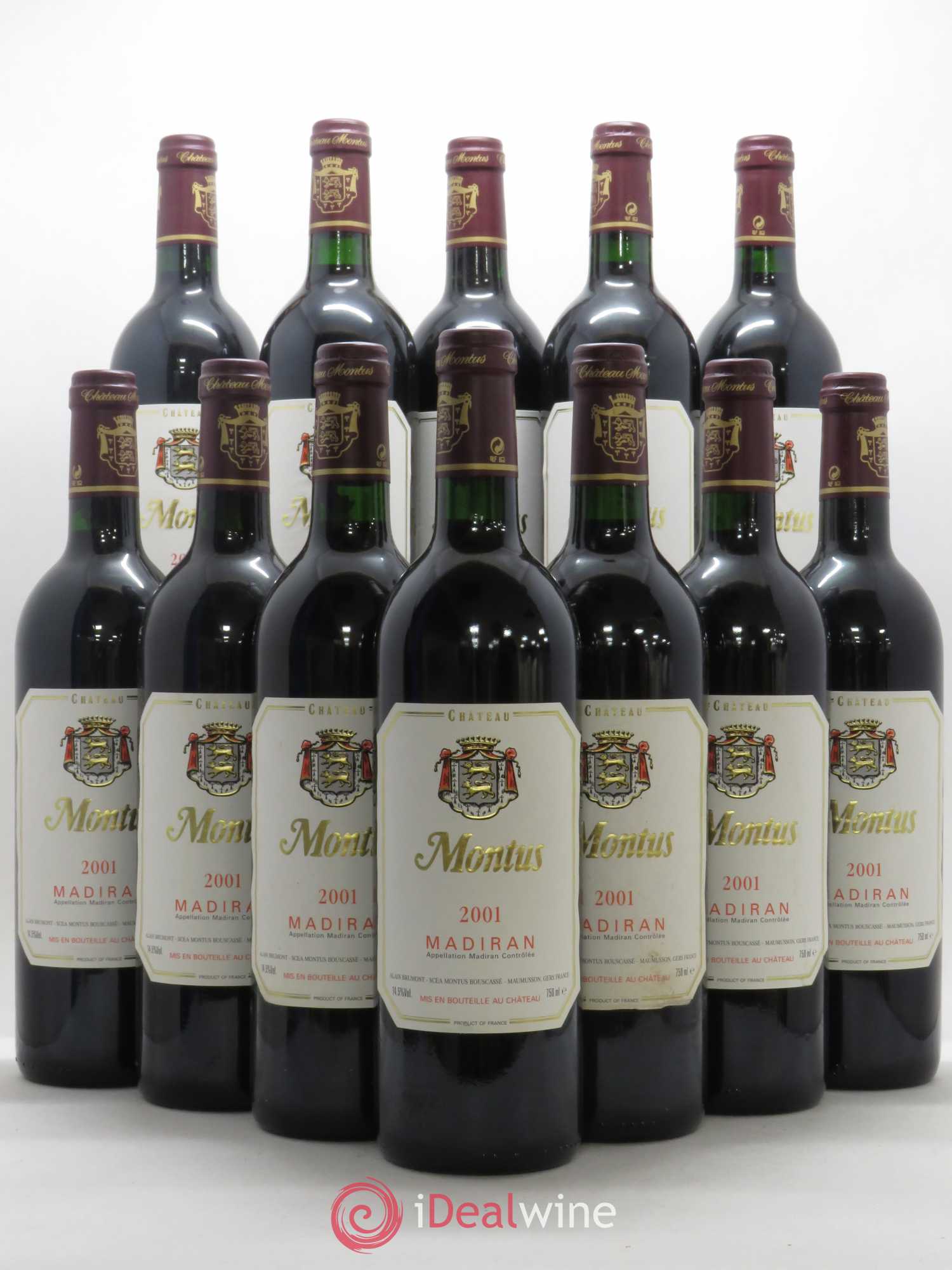 Madiran Château Montus Alain Brumont 2001 - Lot de 12 bouteilles - 0