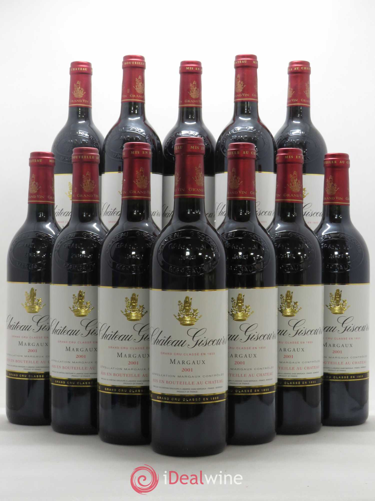 Château Giscours 3ème Grand Cru Classé 2001 - Lot de 12 bouteilles - 0