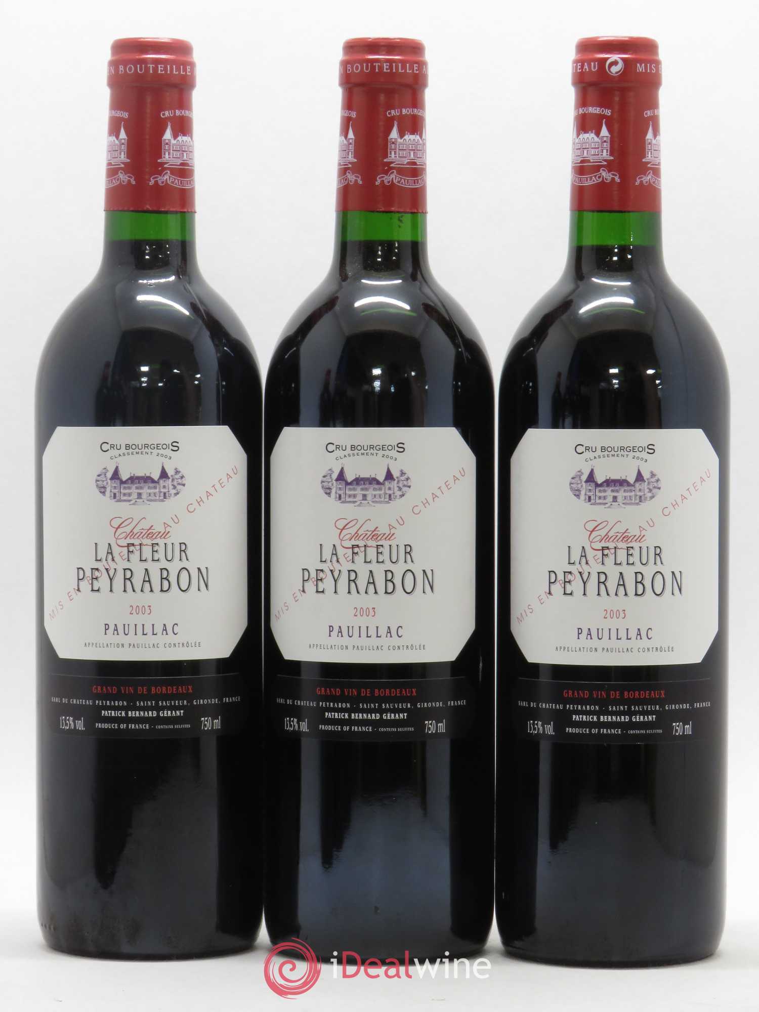 Château La Fleur Peyrabon Cru Bourgeois 2003 - Lot de 12 bouteilles - 2