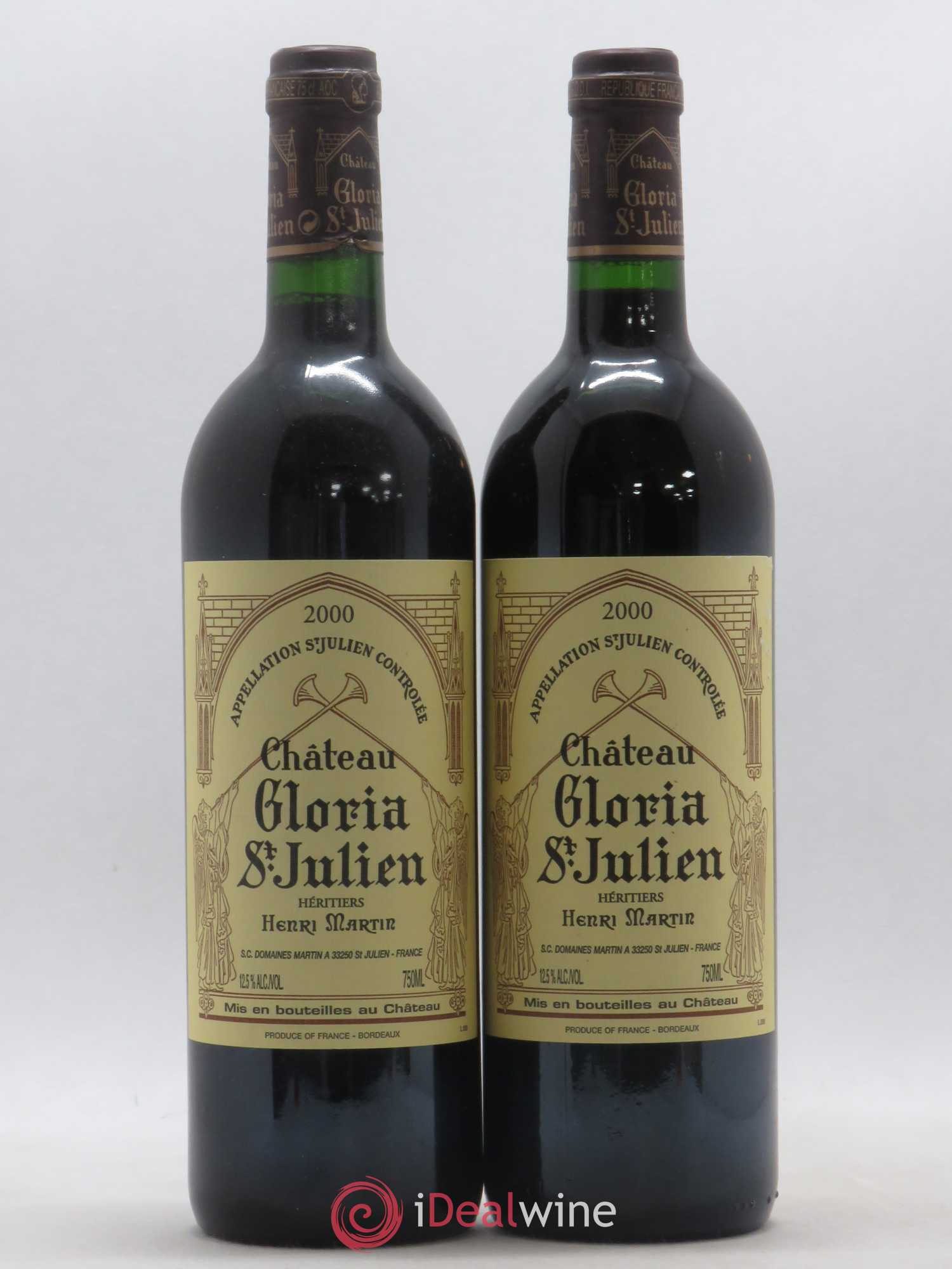 Château Gloria 2000 - Lot de 2 bouteilles - 0