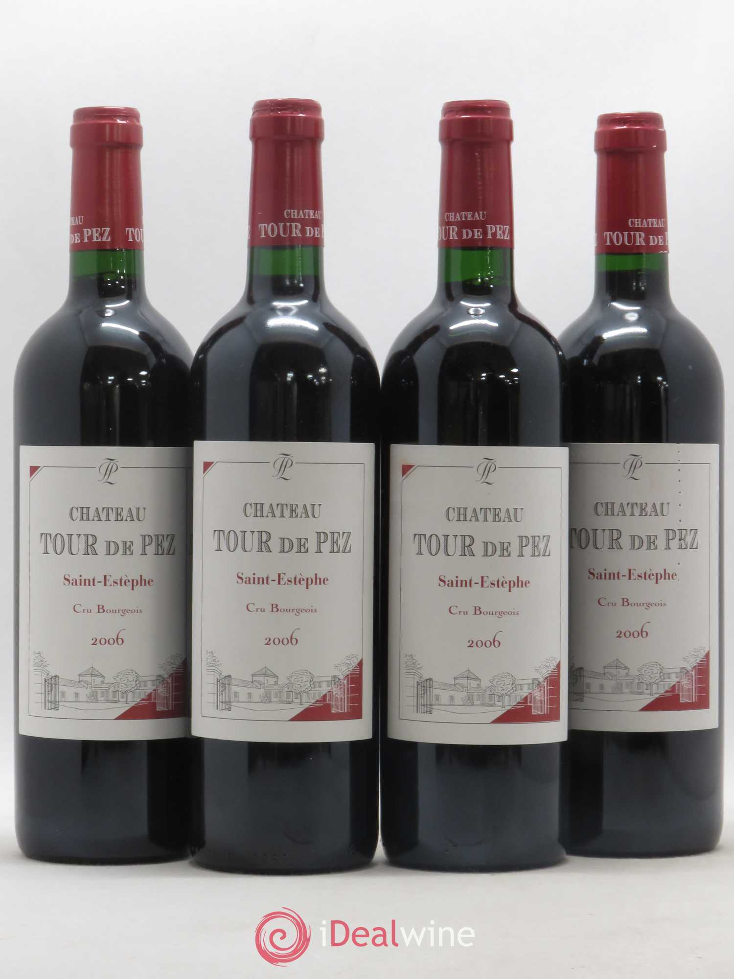 Château Tour de Pez Cru Bourgeois 2006 - Lot de 4 bouteilles - 0