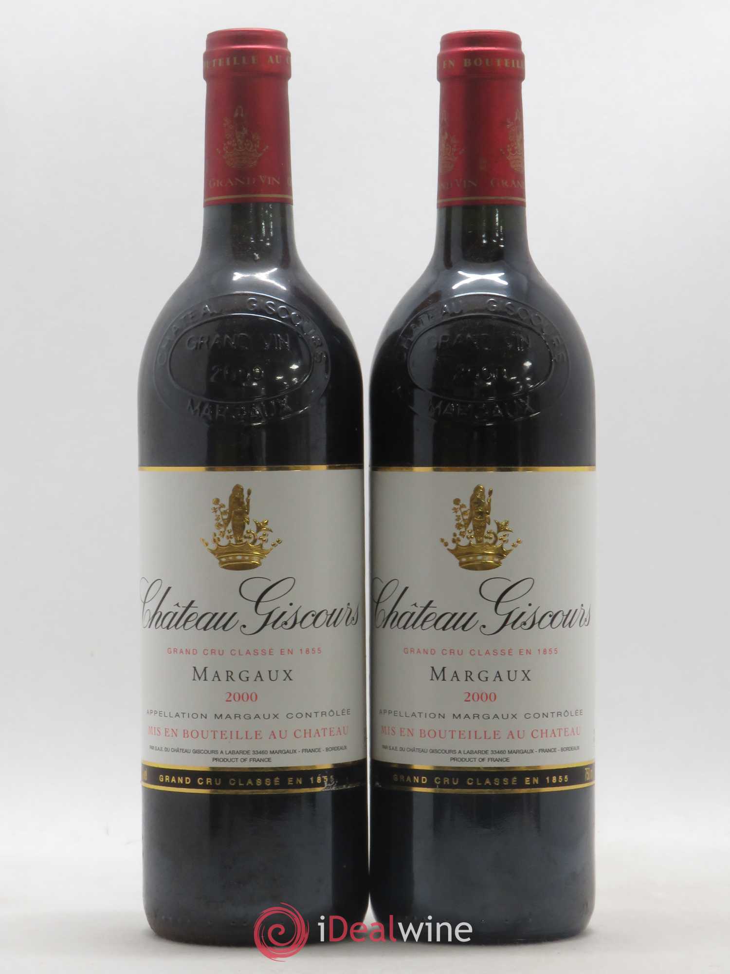 Château Giscours 3ème Grand Cru Classé 2000 - Lot de 2 bouteilles - 0