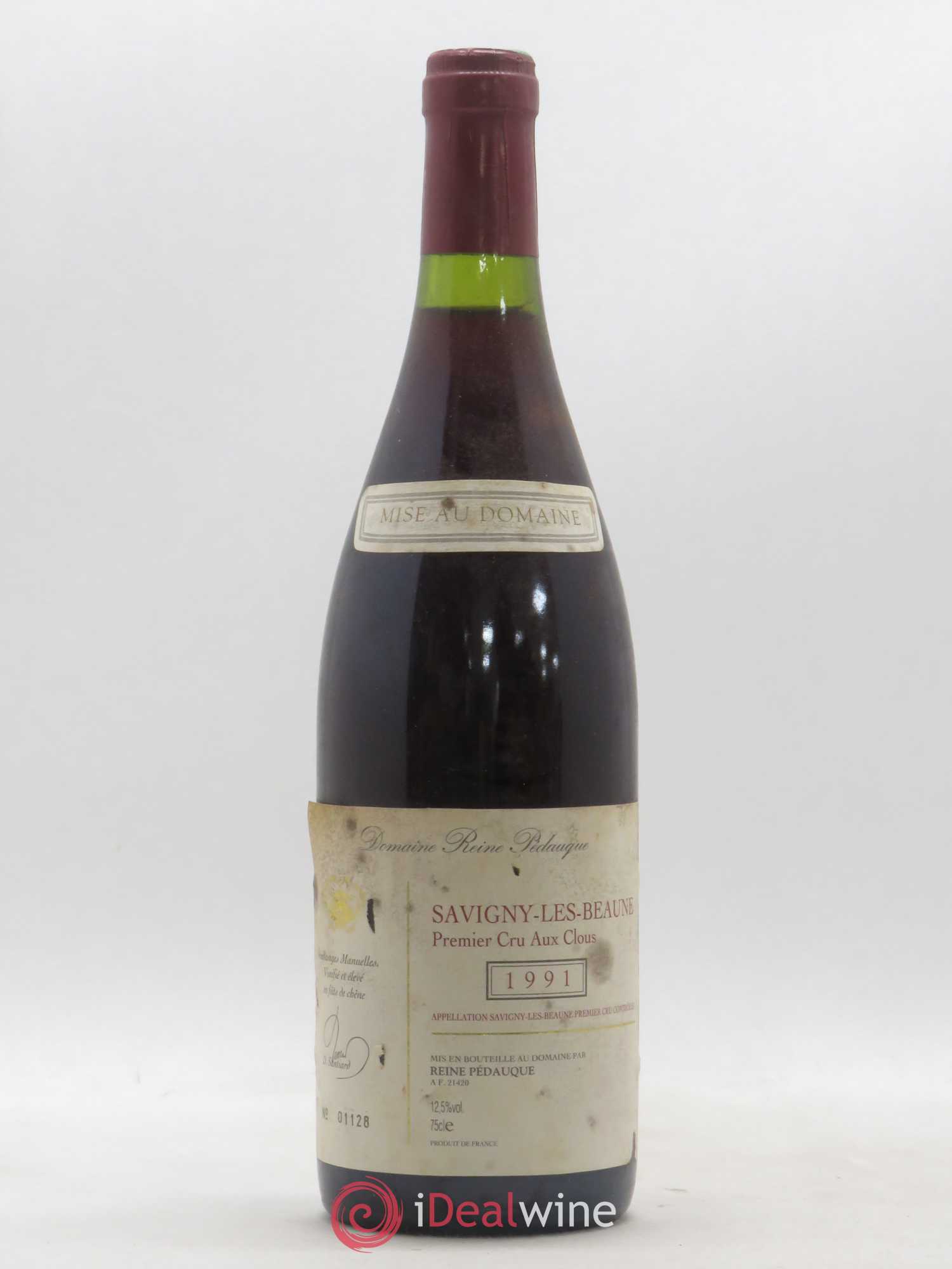 Savigny-lès-Beaune 1er Cru Aux Clous Reine Pedauque 1991 - Posten von 1 Flasche - 0