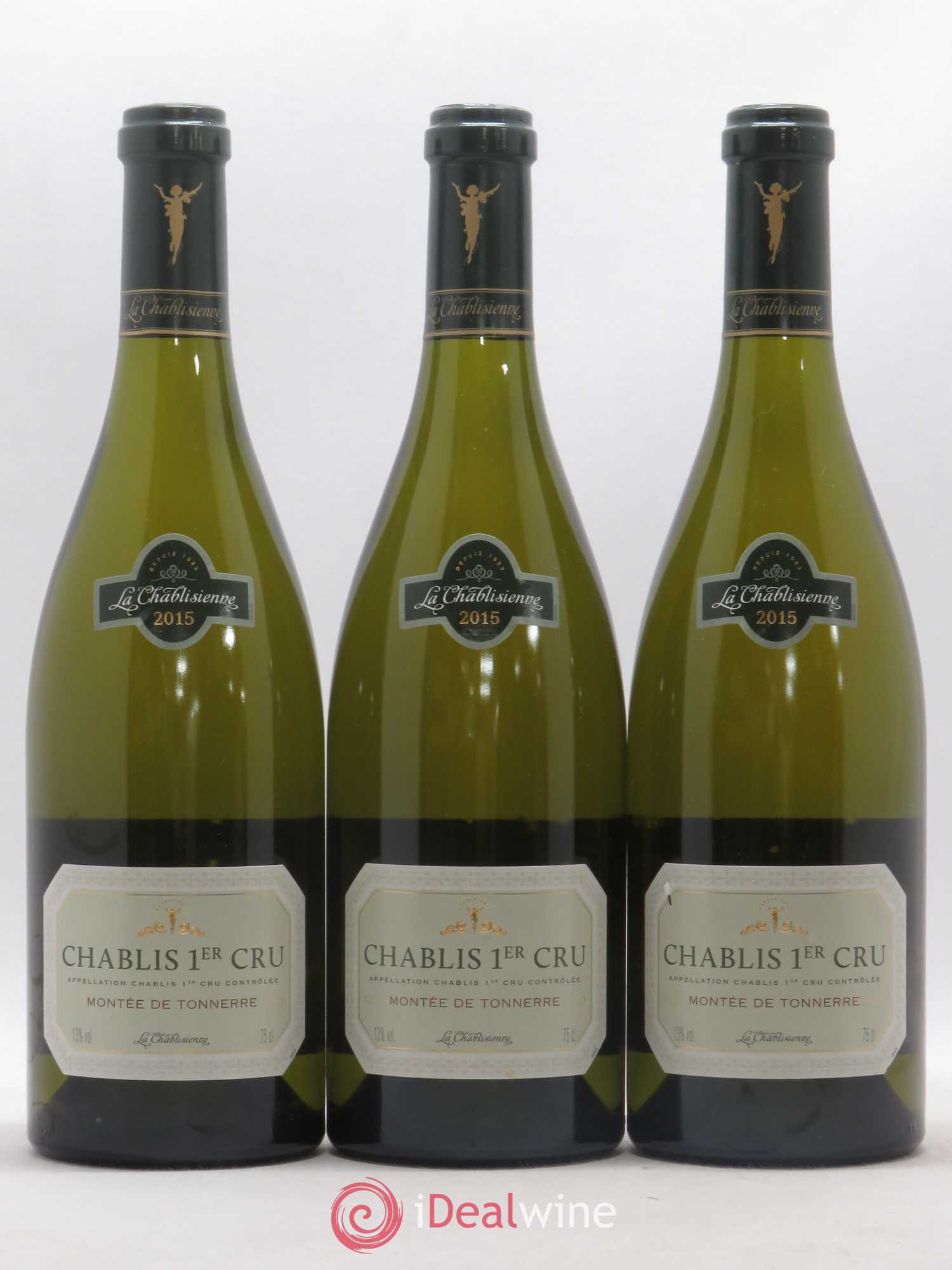 Chablis 1er Cru Montée de Tonnerre La Chablisienne 2015 - Posten von 3 Flaschen - 0