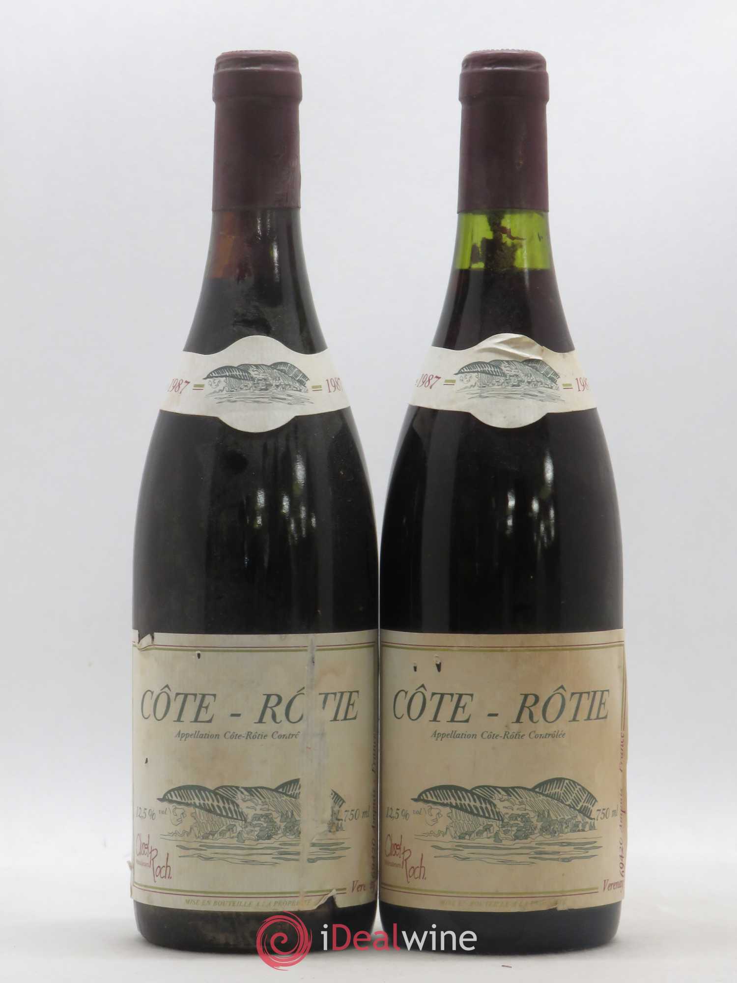 Côte-Rôtie Clusel-Roch 1987 - Lot of 2 bottles - 0