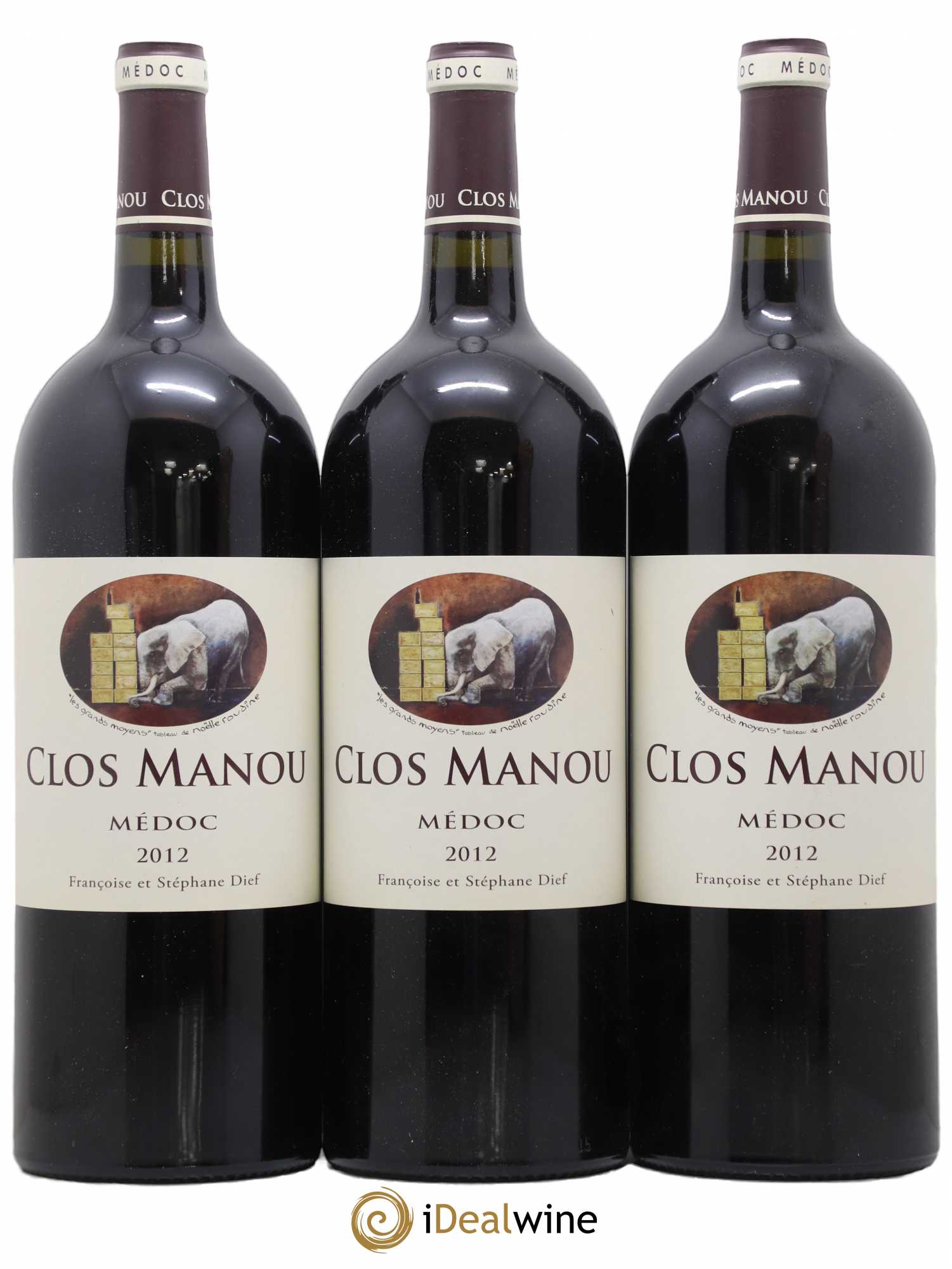 Clos Manou 2012 - Lot de 3 magnums - 0