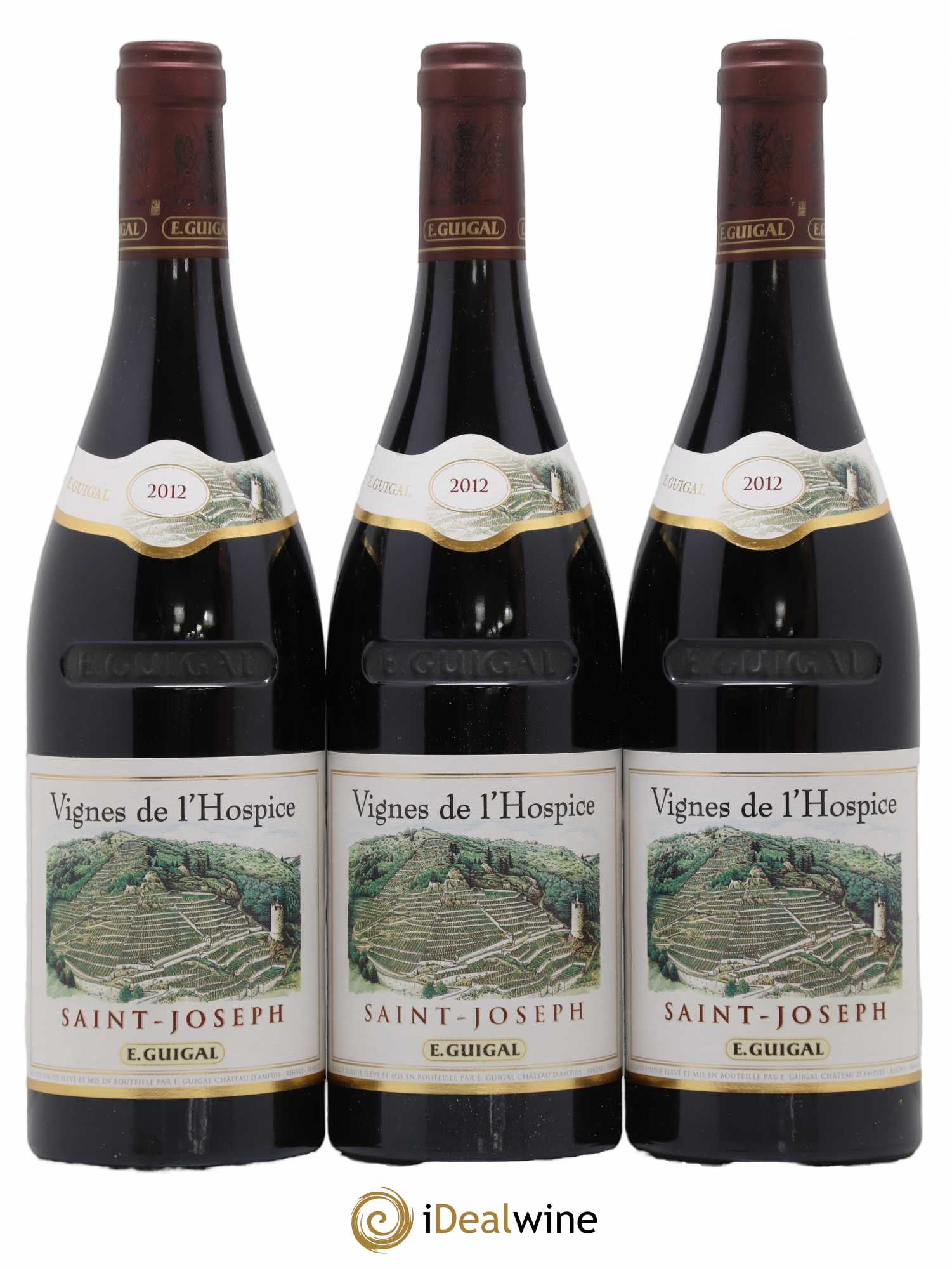 Saint-Joseph Vignes de l'Hospice Guigal 2012 - Lot de 3 bouteilles - 0