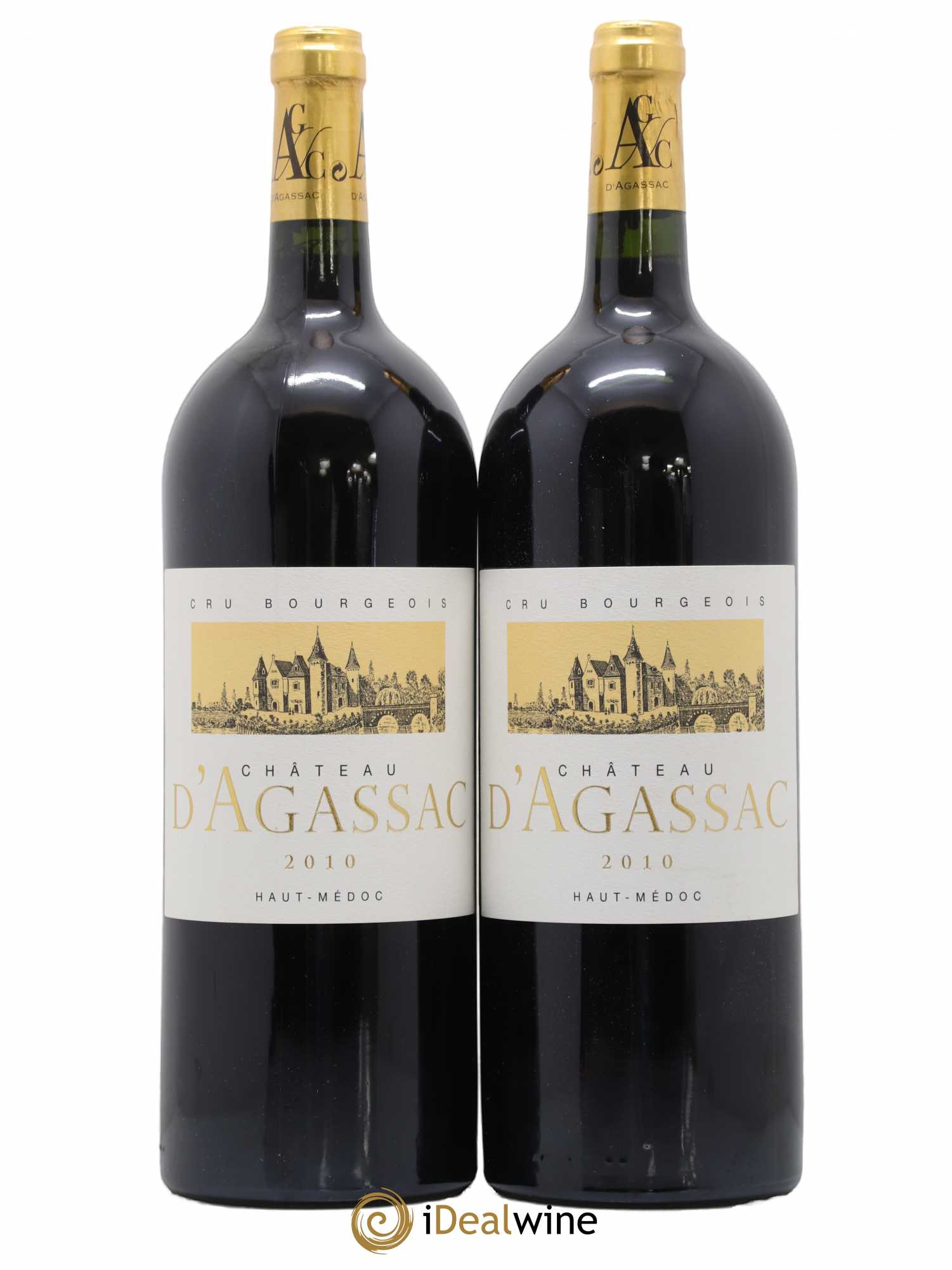 Château d' Agassac Cru Bourgeois 2010 - Lot de 2 magnums - 0
