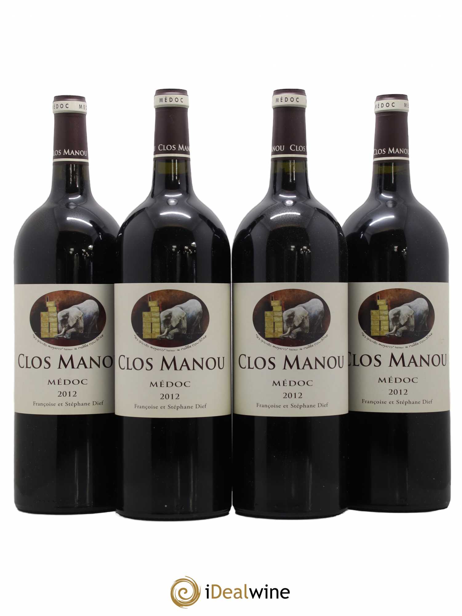 Clos Manou 2012 - Posten von 4 Magnum - 0