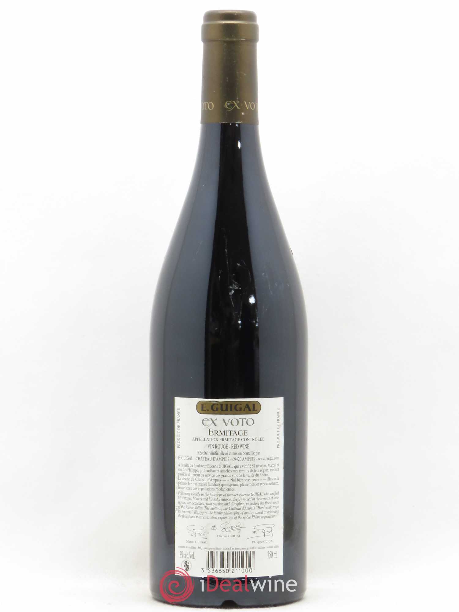 Ermitage Ex Voto Guigal 2006 - Lot de 1 bouteille - 1
