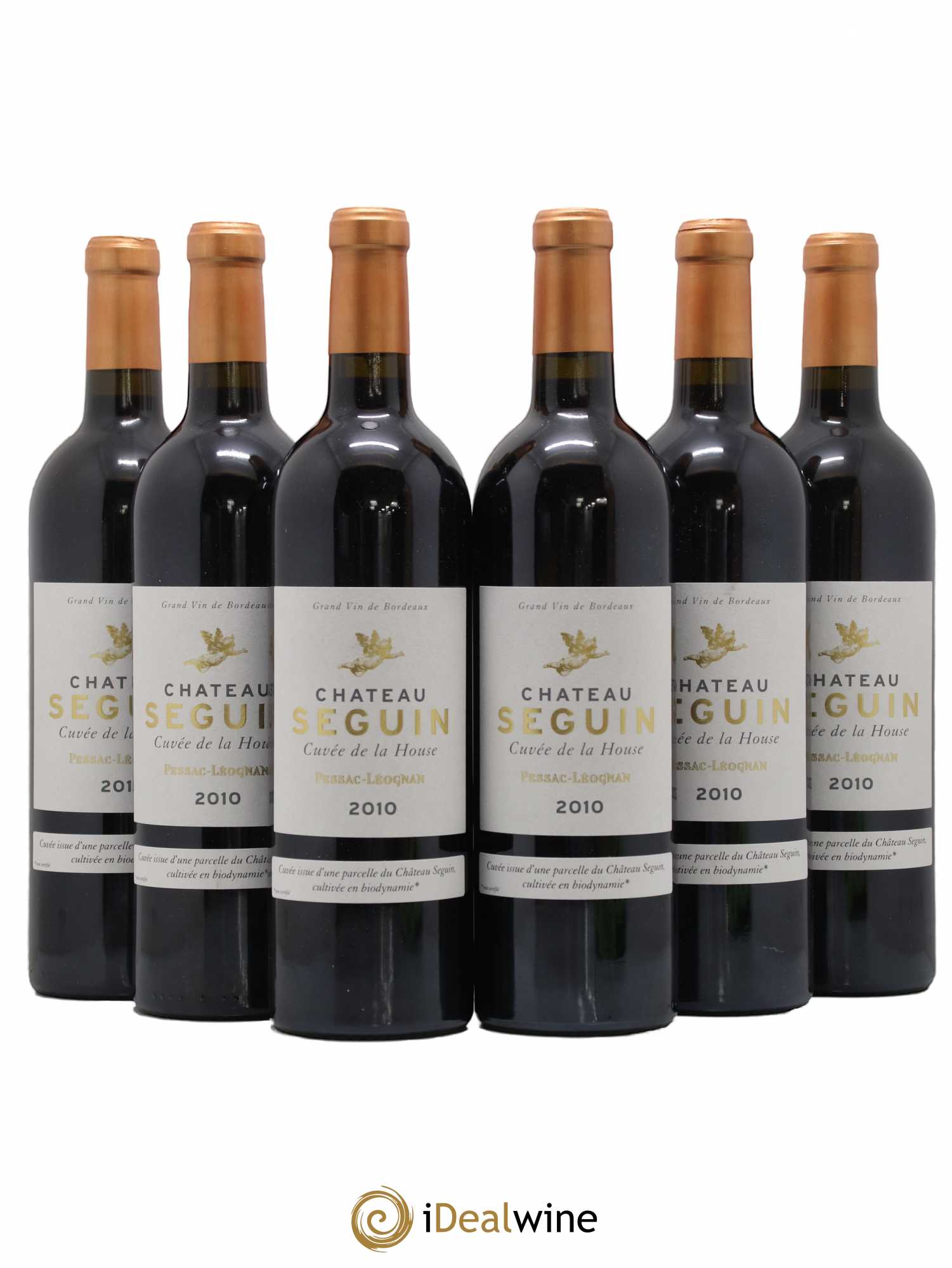 Pessac-Léognan Château Seguin Cuvée de la House 2010 - Posten von 6 Flaschen - 0