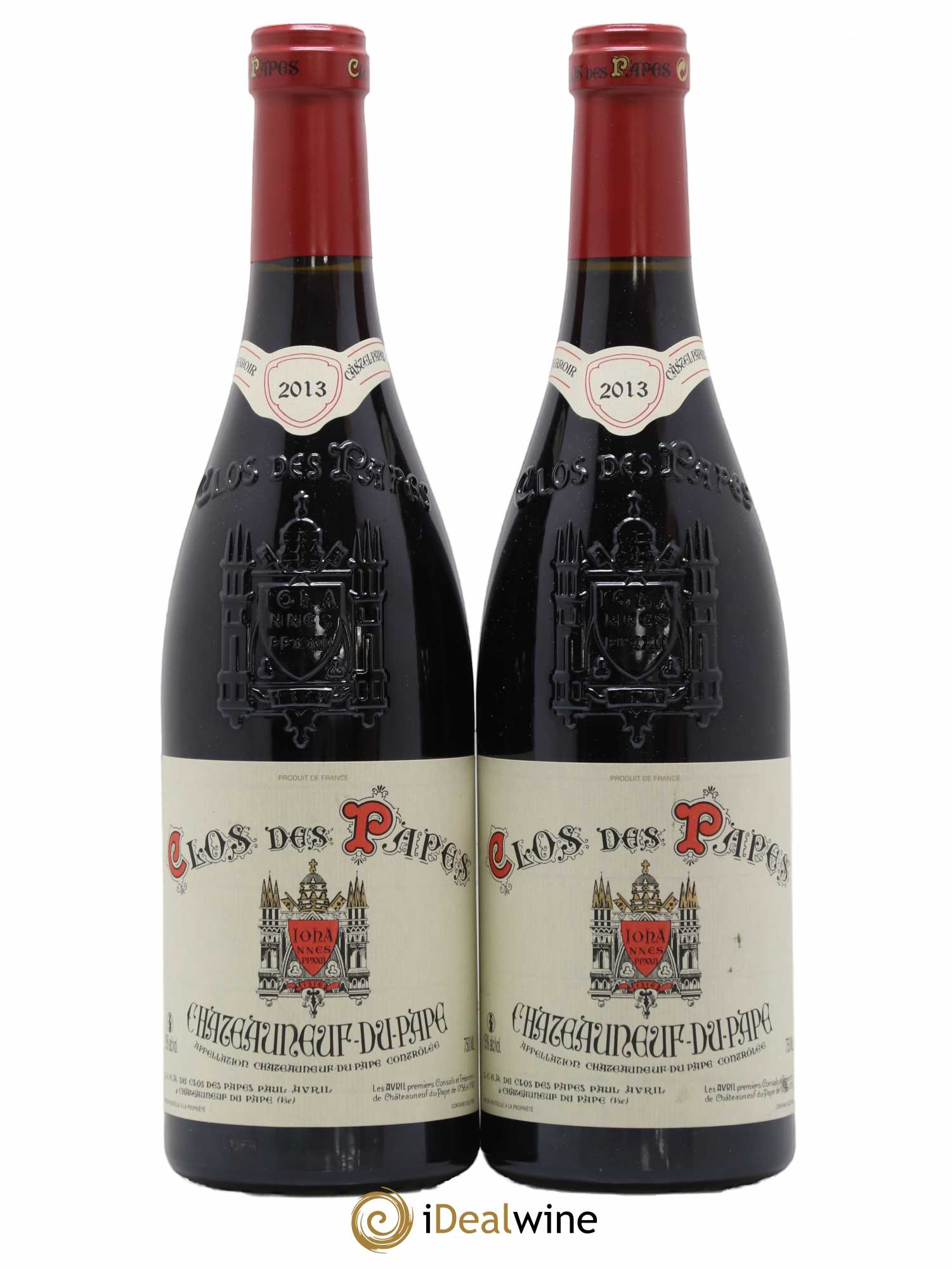 Châteauneuf-du-Pape Clos des Papes - Paul Avril 2013 - Lot de 2 bouteilles - 0