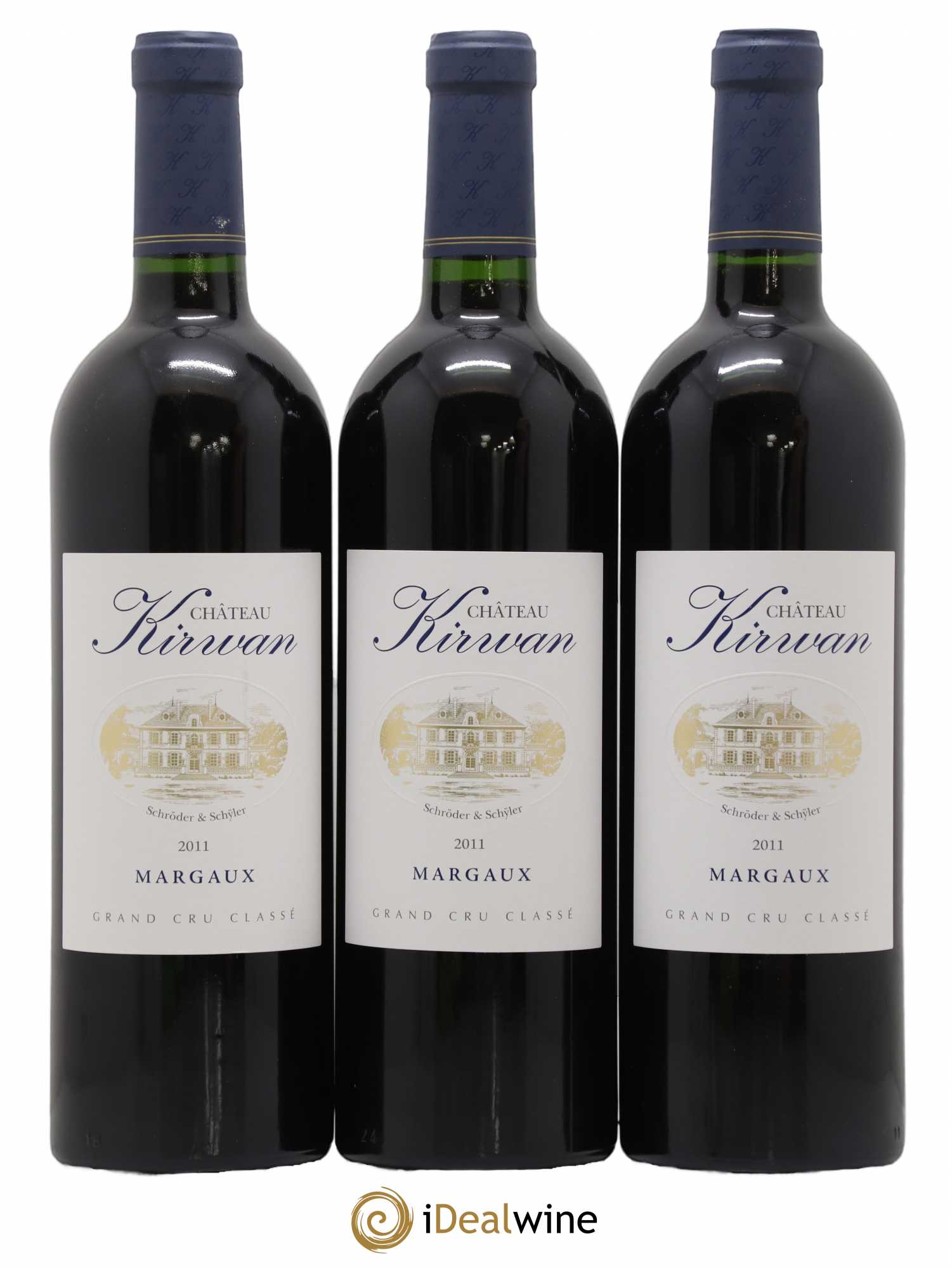 Château Kirwan 3ème Grand Cru Classé 2011 - Lot de 3 bouteilles - 0