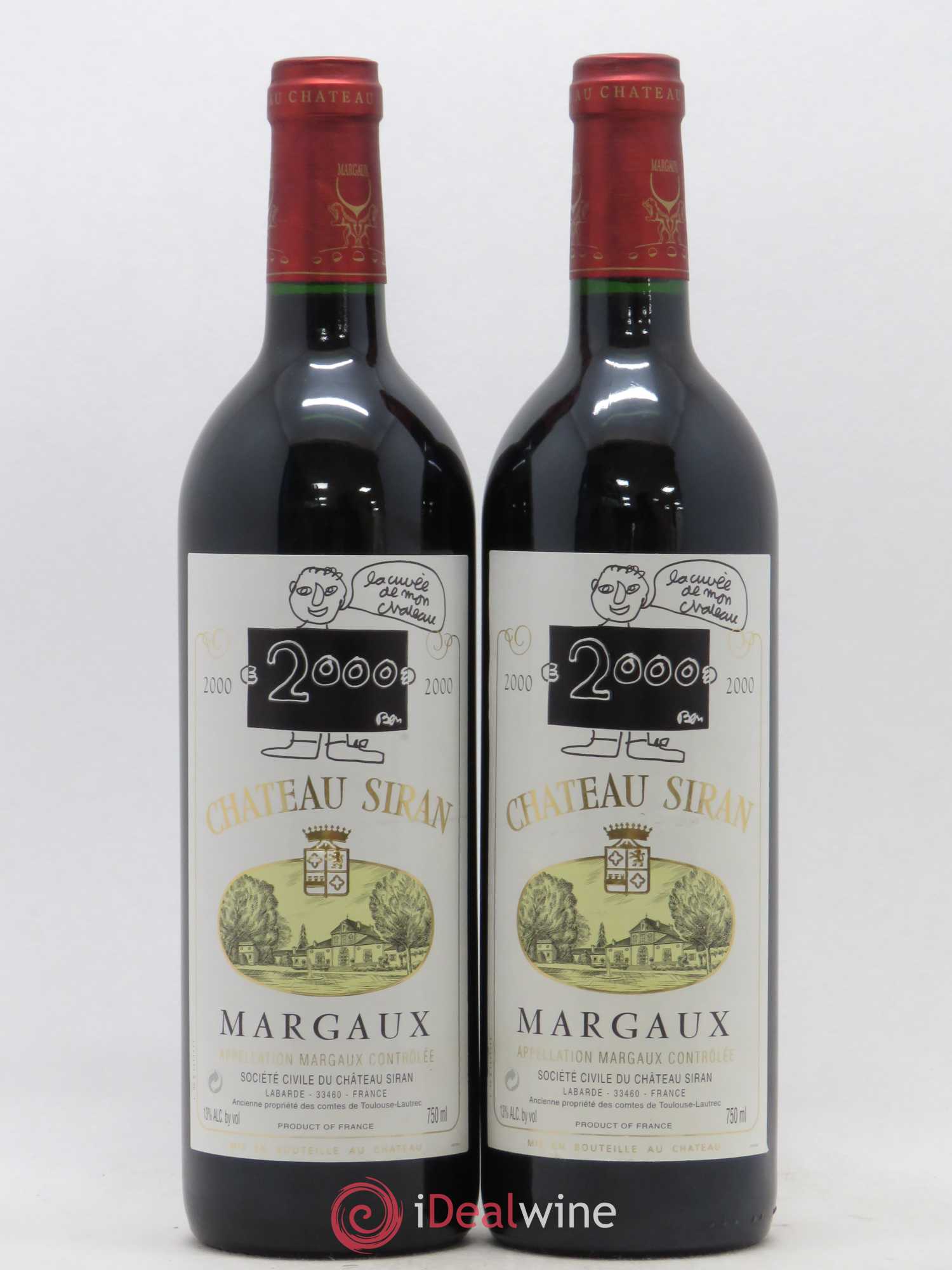 Château Siran 2000 - Posten von 2 Flaschen - 0