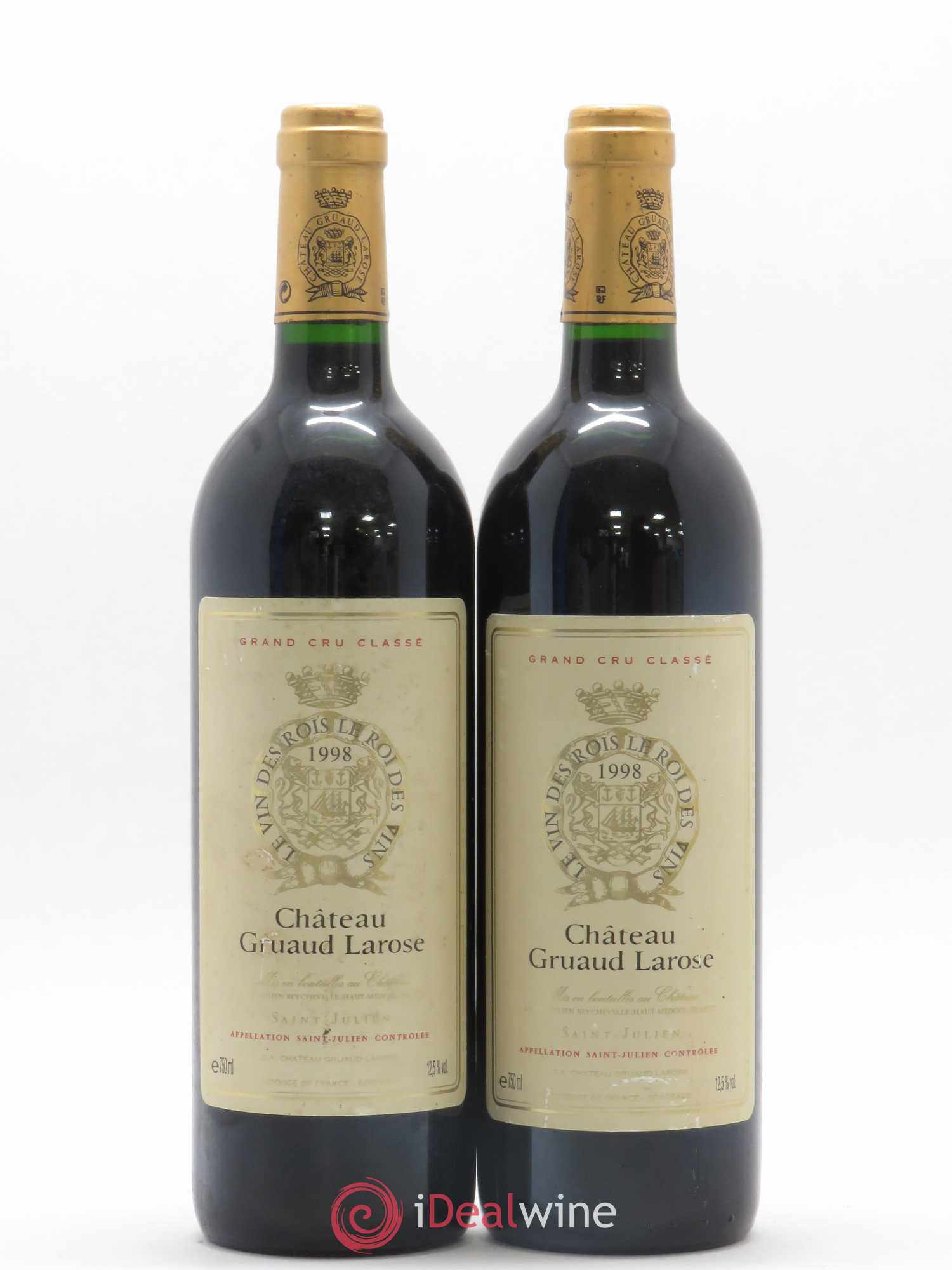 Château Gruaud Larose 2ème Grand Cru Classé 1998 - Lot de 2 bouteilles - 0