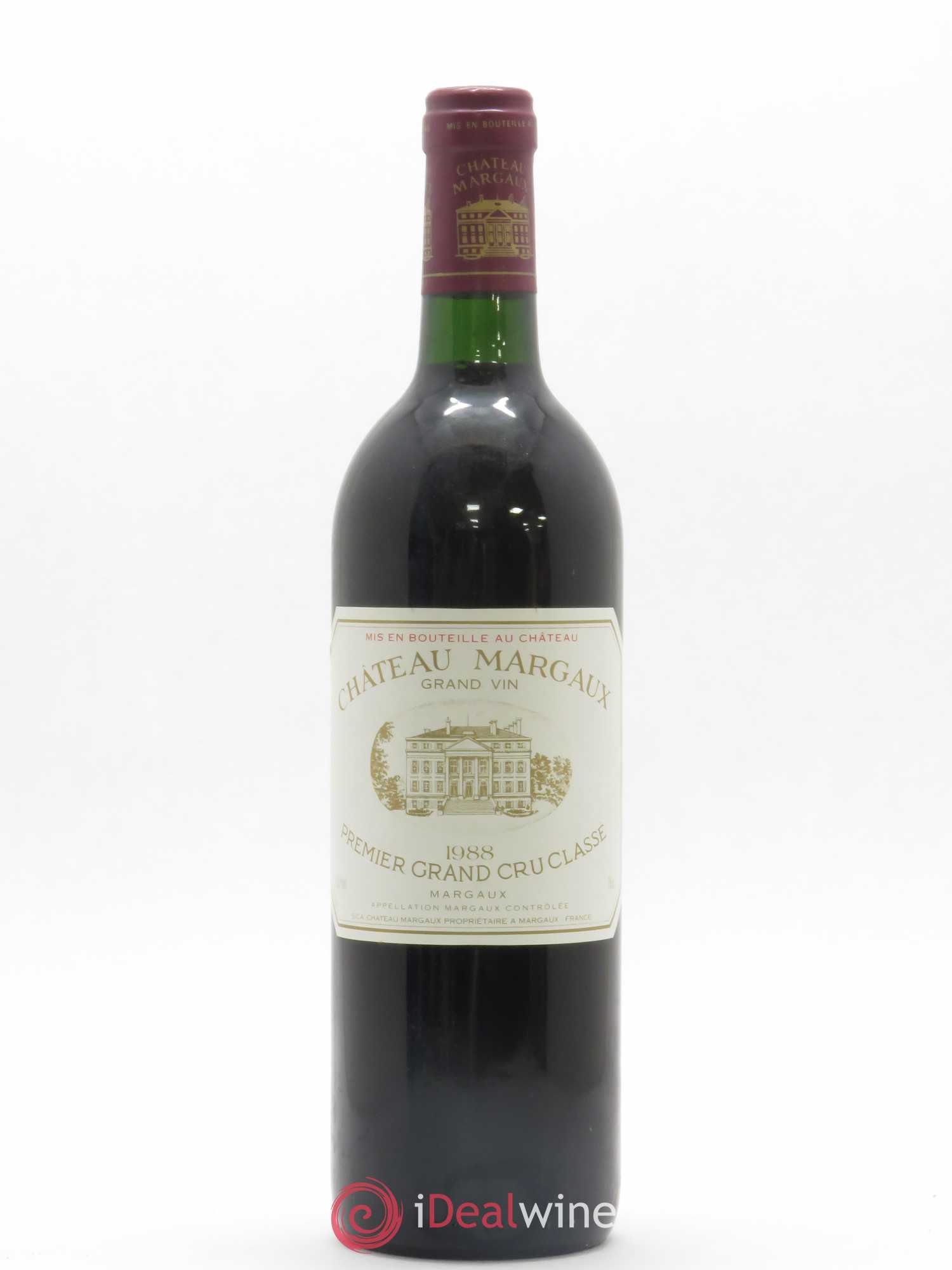 Château Margaux 1er Grand Cru Classé 1988 - Lot de 1 bouteille - 0