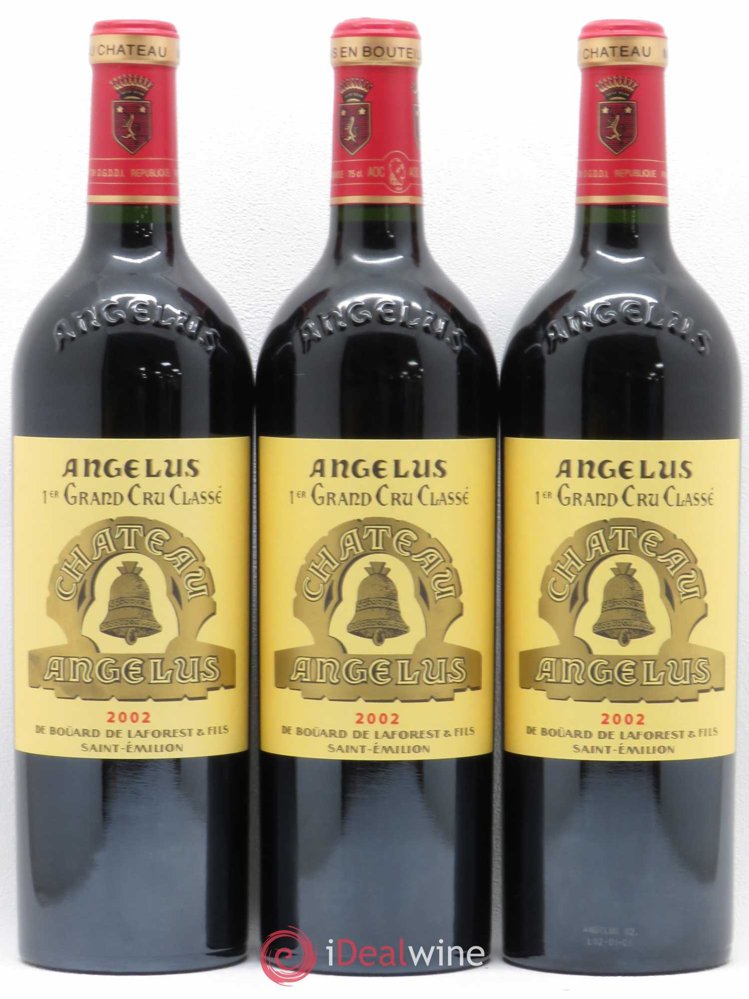 Château Angélus 1er Grand Cru Classé A 2002 - Lot de 6 bouteilles - 1
