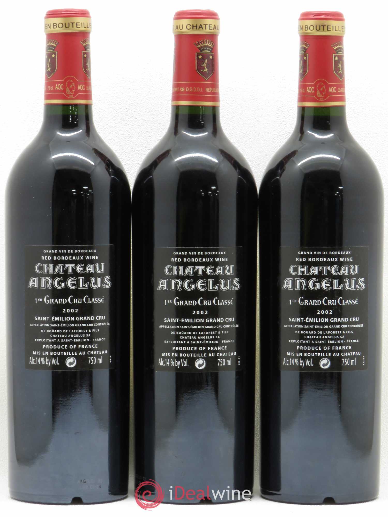 Château Angélus 1er Grand Cru Classé A 2002 - Lot de 6 bouteilles - 2