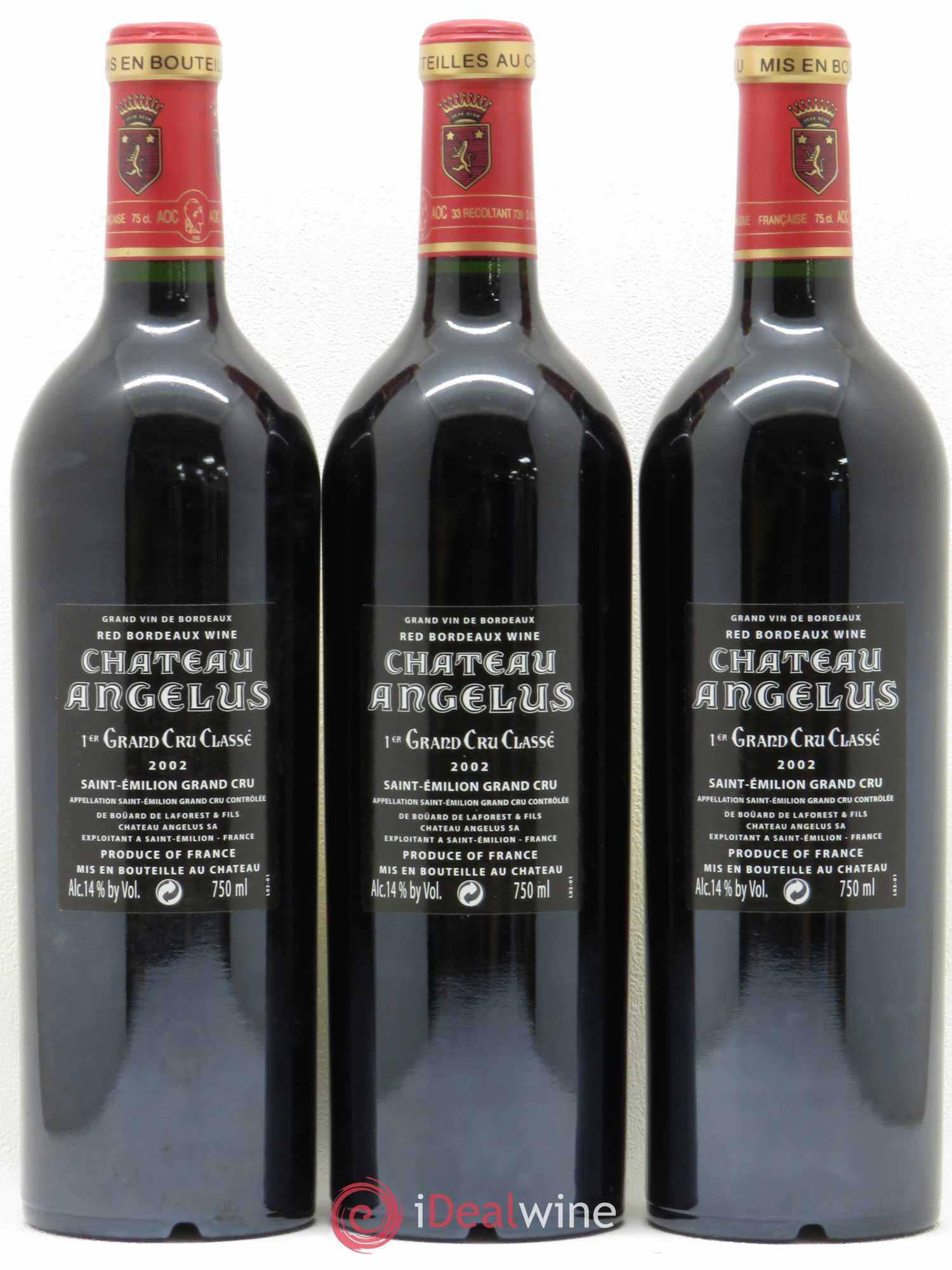 Château Angélus 1er Grand Cru Classé A 2002 - Lot de 6 bouteilles - 4