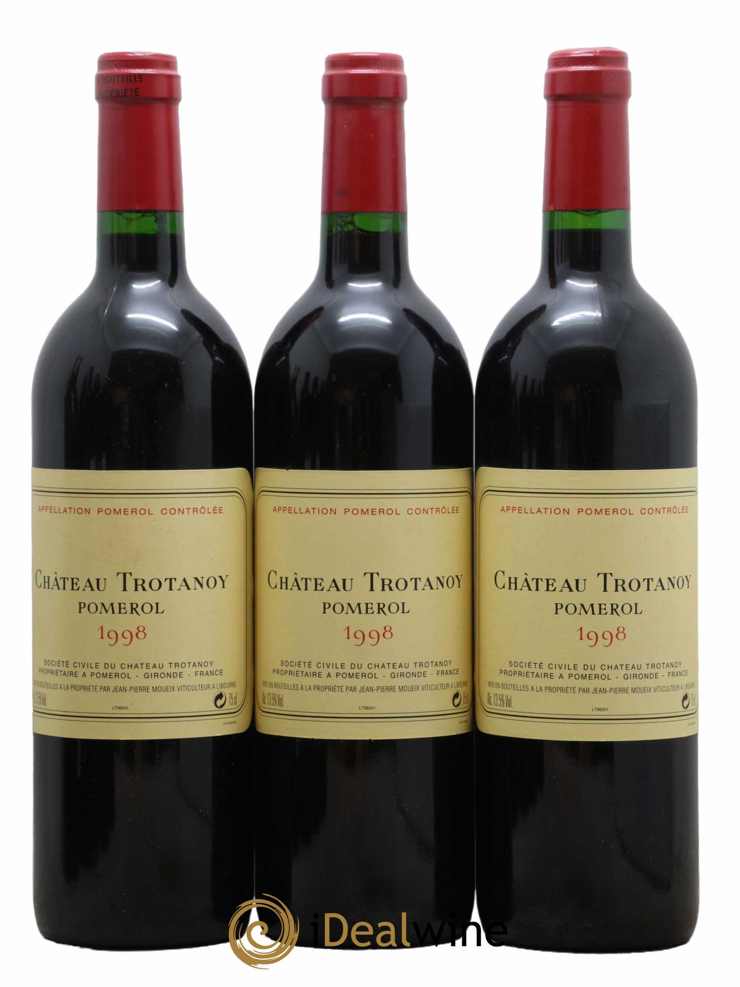 Château Trotanoy 1998 - Lot de 3 bouteilles - 0
